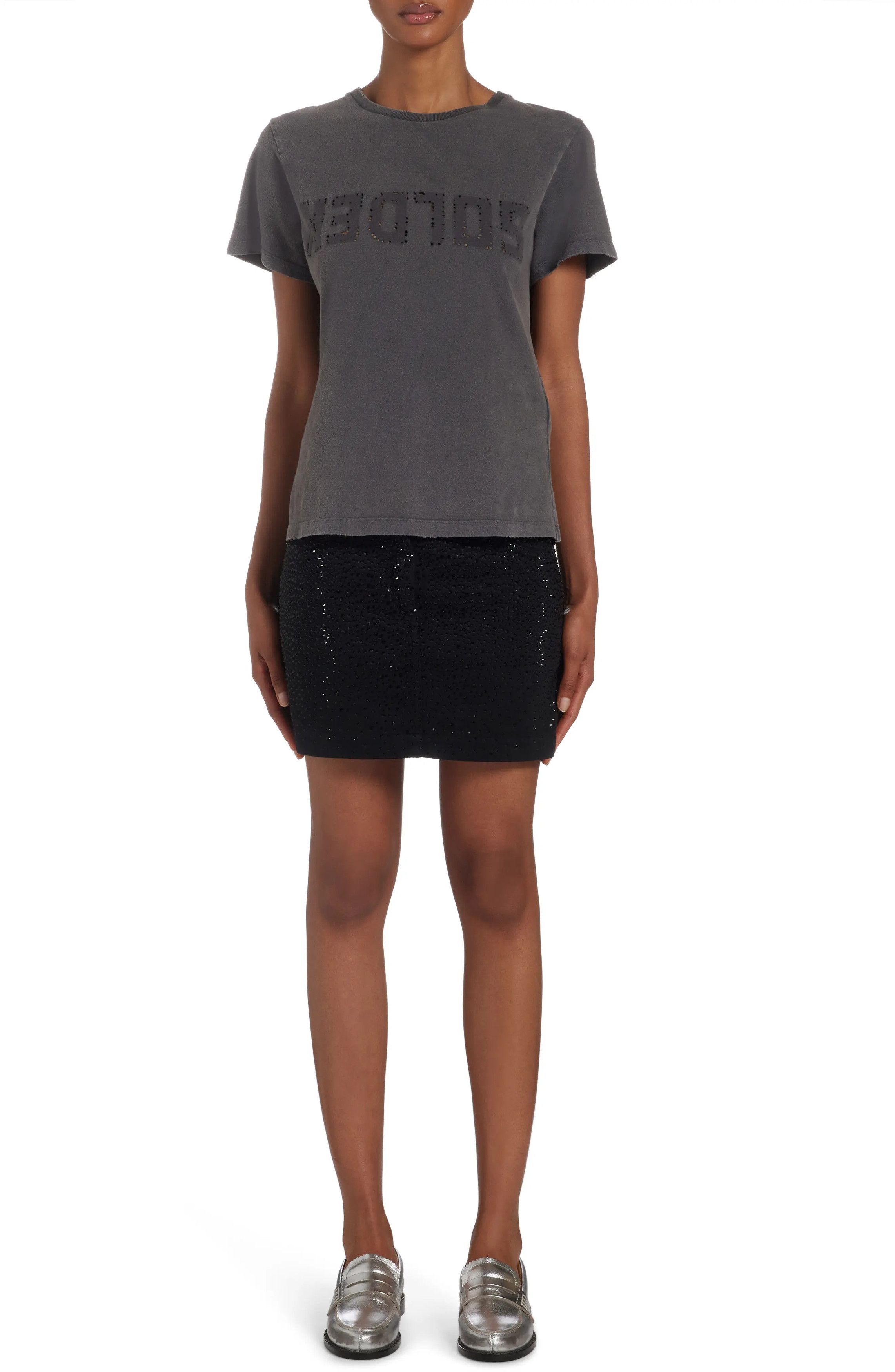 Golden Goose o1y0825 Mini Skirt in Black Size 27" / US 4 / IT 40 - 4 Thumbnail