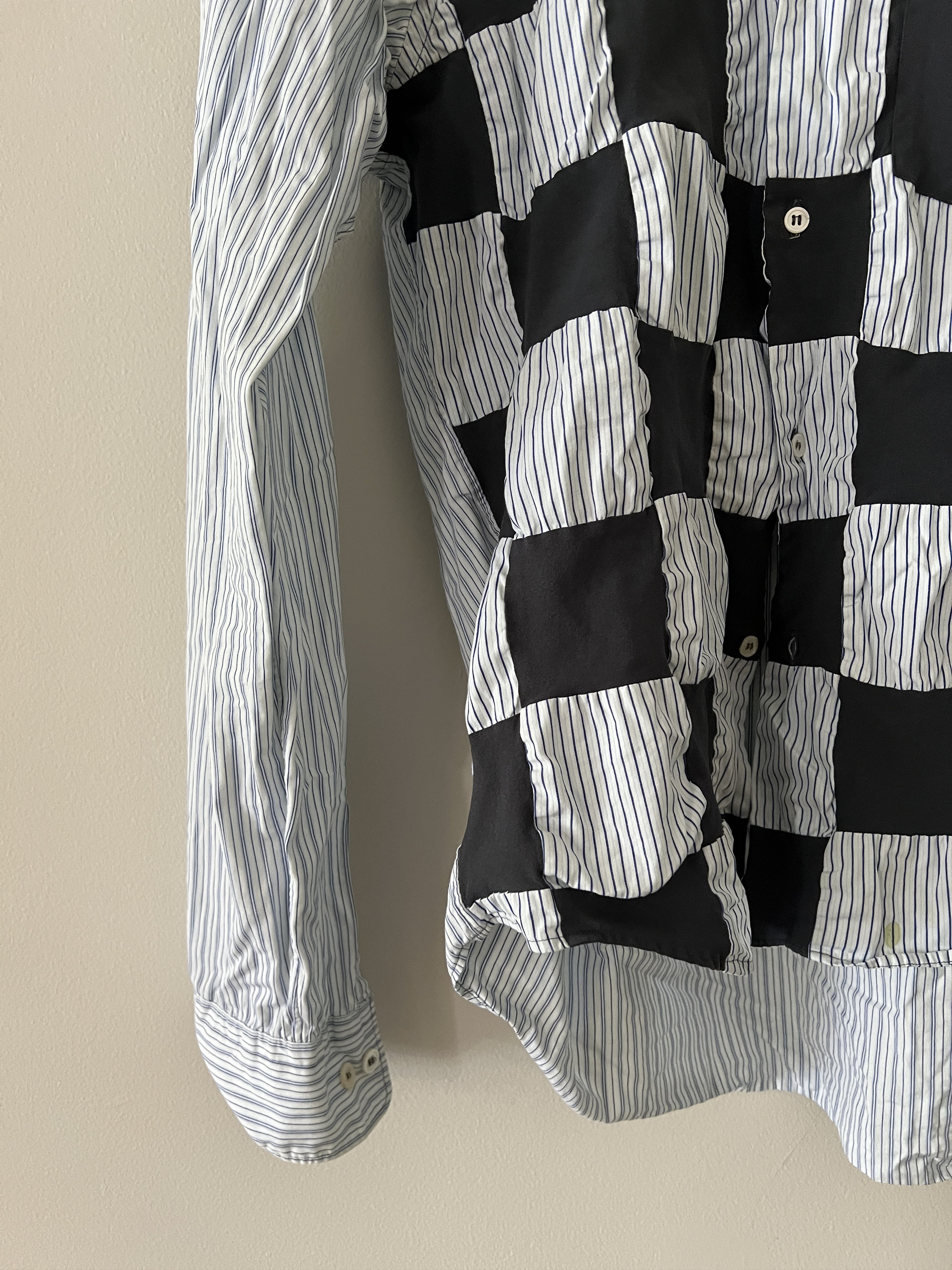 Comme des Garcons Homme Deux Comme Des Garcons, Homme Deux patchwork shirt Size US M / EU 48-50 / 2 - 2 Thumbnail