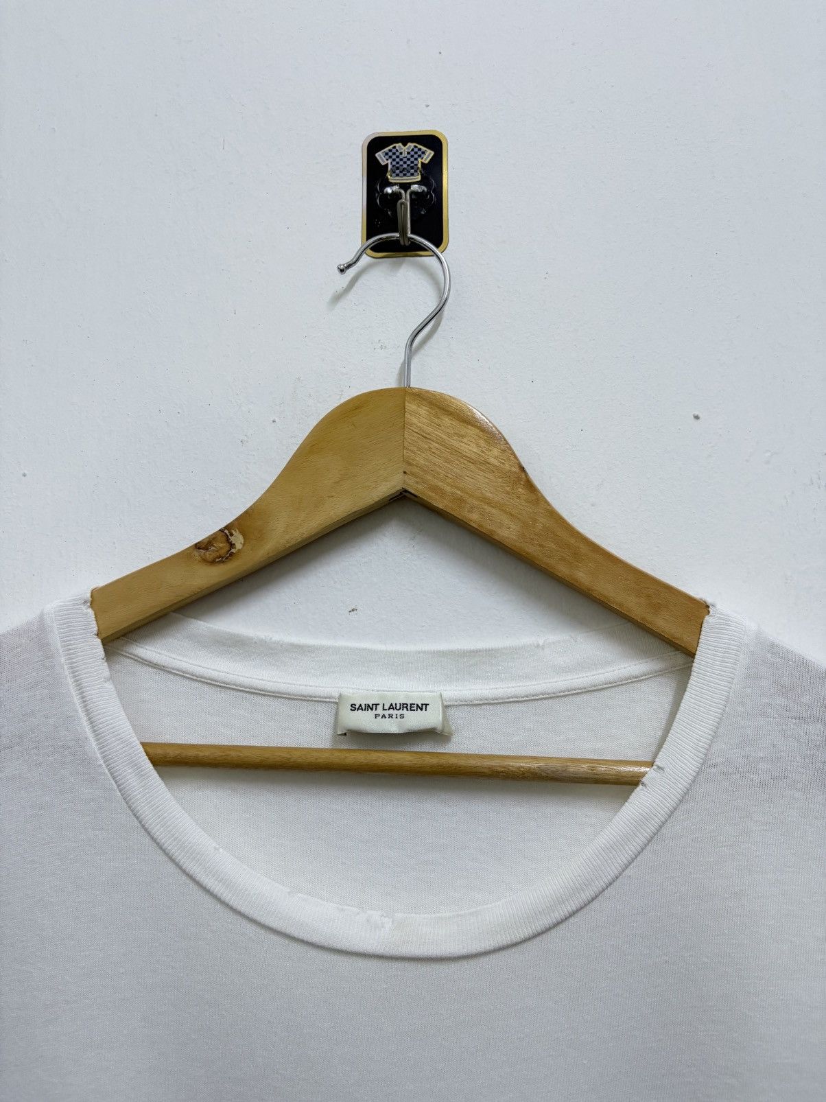 Saint Laurent Paris Saint Laurent Paris - Universite' Destroyed Reissues T-Shirt Size US L / EU 52-54 / 3 - 7 Thumbnail