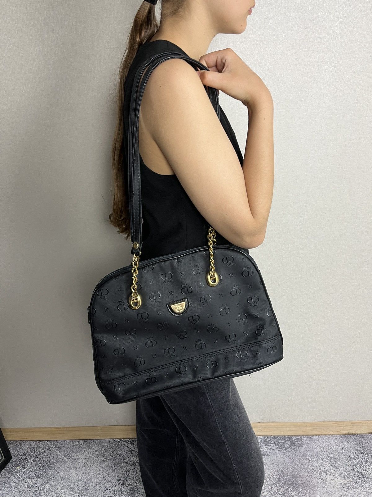 Christian Dior Monsieur Vintage 90’s Christian Dior CD Monogram Logo Shoulder Bag Size ONE SIZE - 3 Thumbnail