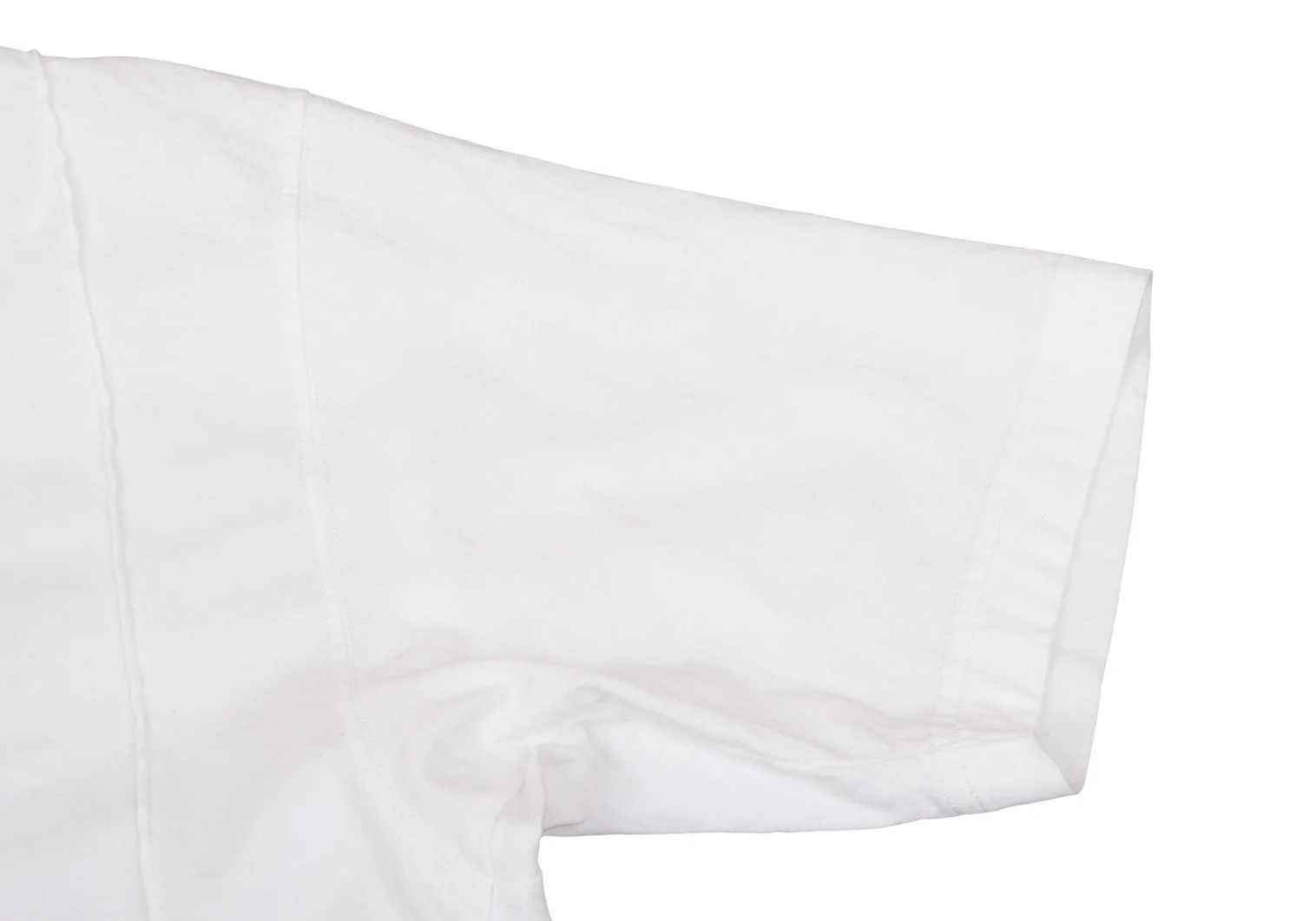Issey Miyake Cotton Front Pleats T-Shirt in White Size M Size US M / EU 48-50 / 2 - 8 Thumbnail