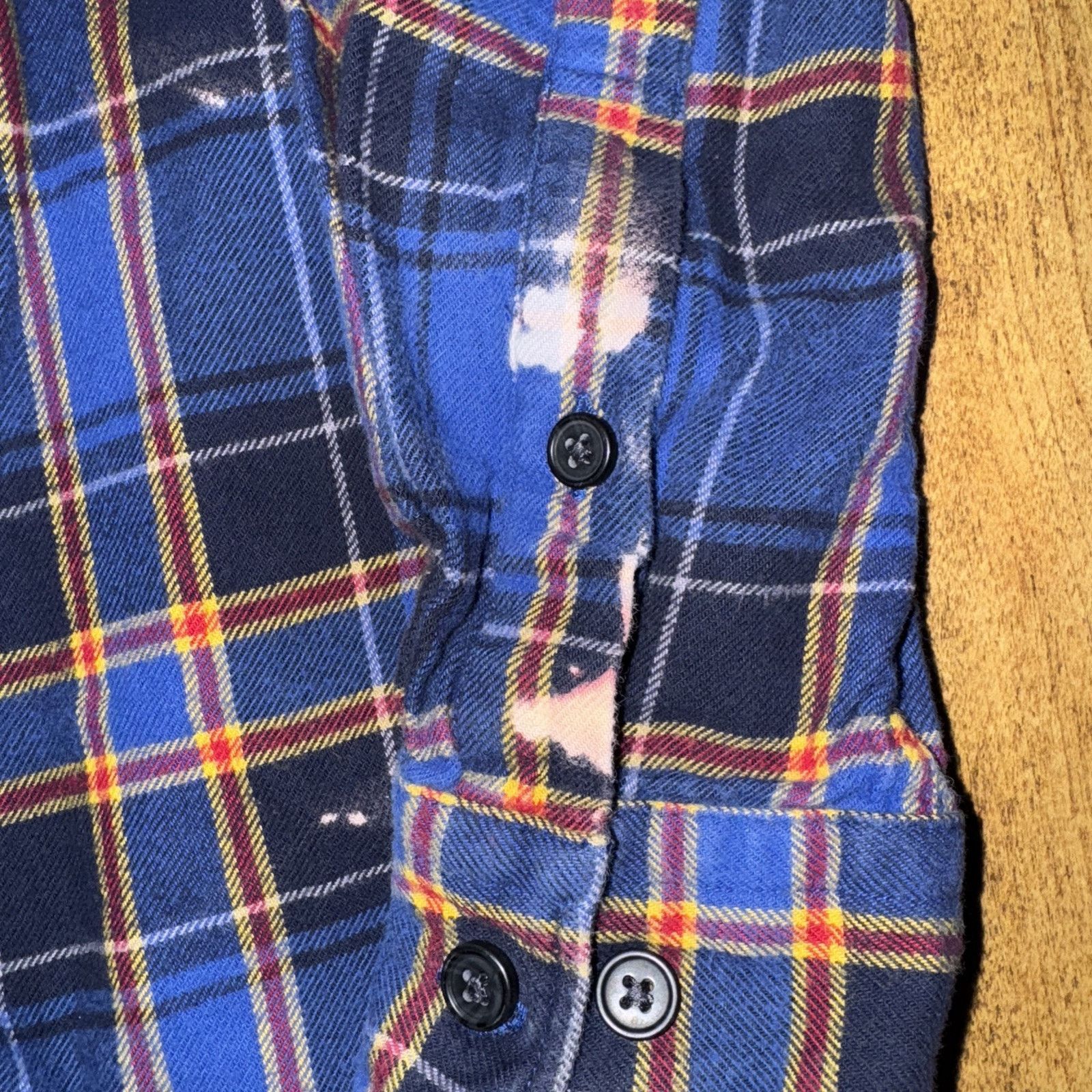 Japanese Brand × Uniqlo Uniqlo Plaid Flannel Blue Medium 19x26 Soft Button Up Shirt Size US M / EU 48-50 / 2 - 2 Thumbnail