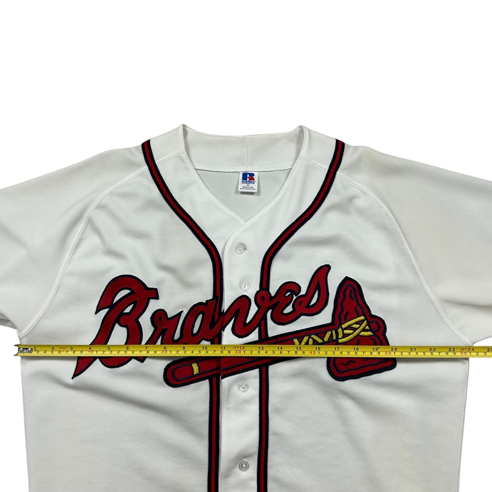 MLB VTG 90s MLB ATLANTA BRAVES RUSSELL AUTHENTIC JERSEY Size US L / EU 52-54 / 3 - 8 Thumbnail