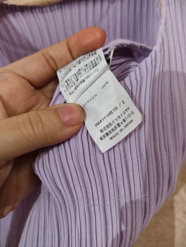Issey Miyake Issey Miyake Main Line Toothpick Slip Dress - Purple Size M / US 6-8 / IT 42-44 - 5 Thumbnail