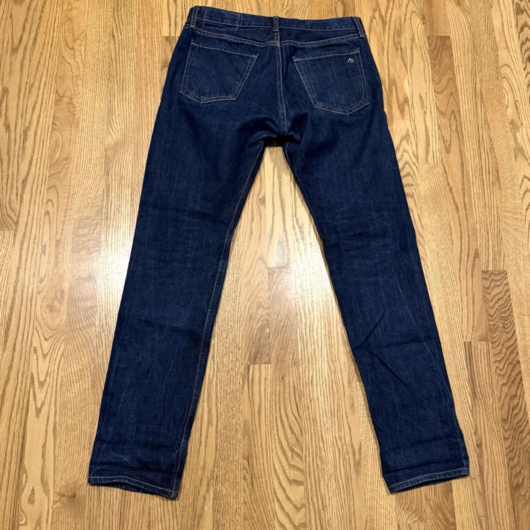 Rag & Bone VINTAGE Rag & Bone Fit 2 Slim Jeans Men’s 31x31.5 Selvedge Indigo Denim Button Fly Size US 31 - 3 Thumbnail