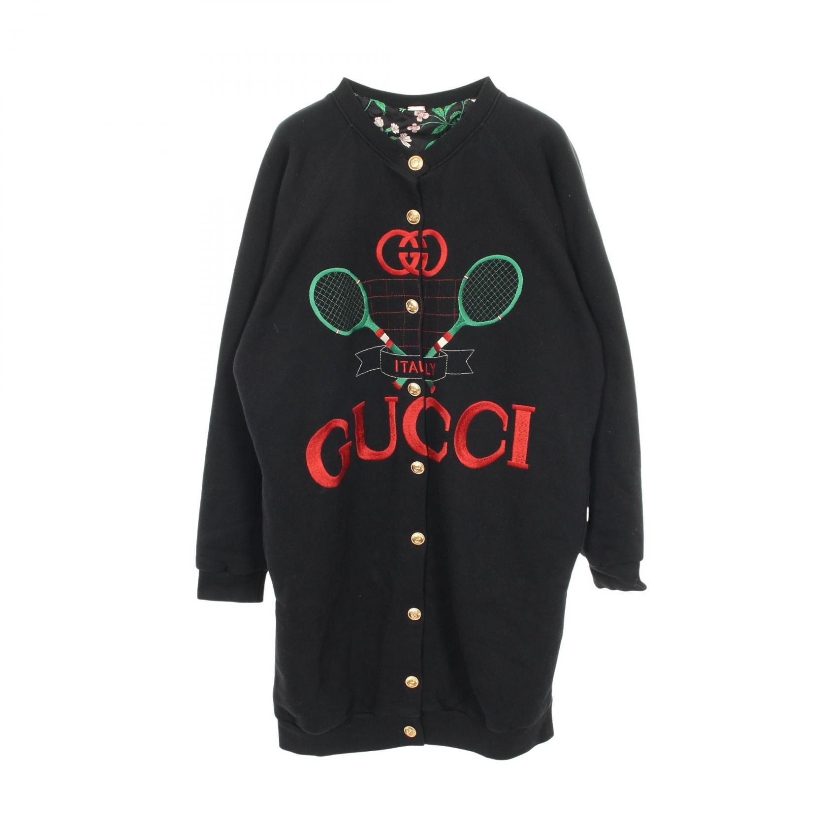 Gucci Gucci Gucci Tennis Cotton Polyester Cardigan Textile Tops DUTY FREE for USA Size ONE SIZE - 1 Thumbnail