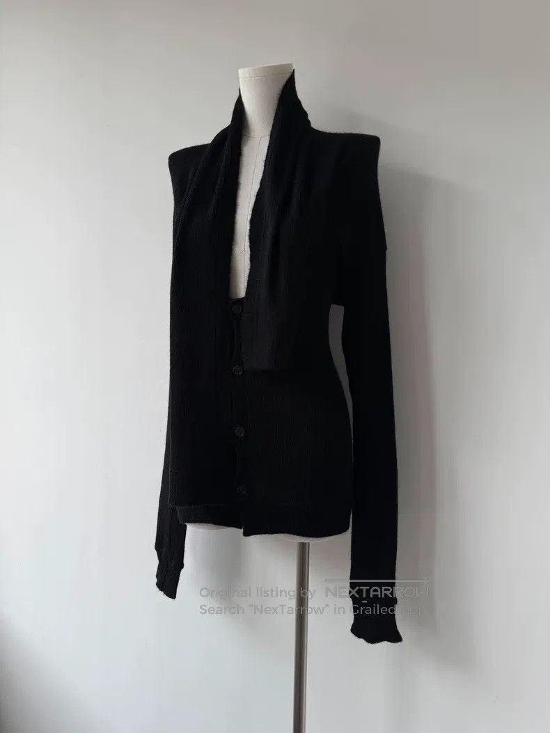 Yohji Yamamoto Yohji Yamamoto size 3 16SS Show Shaped Rib Collar Wool Card Size L / US 10 / IT 46 - 5 Thumbnail