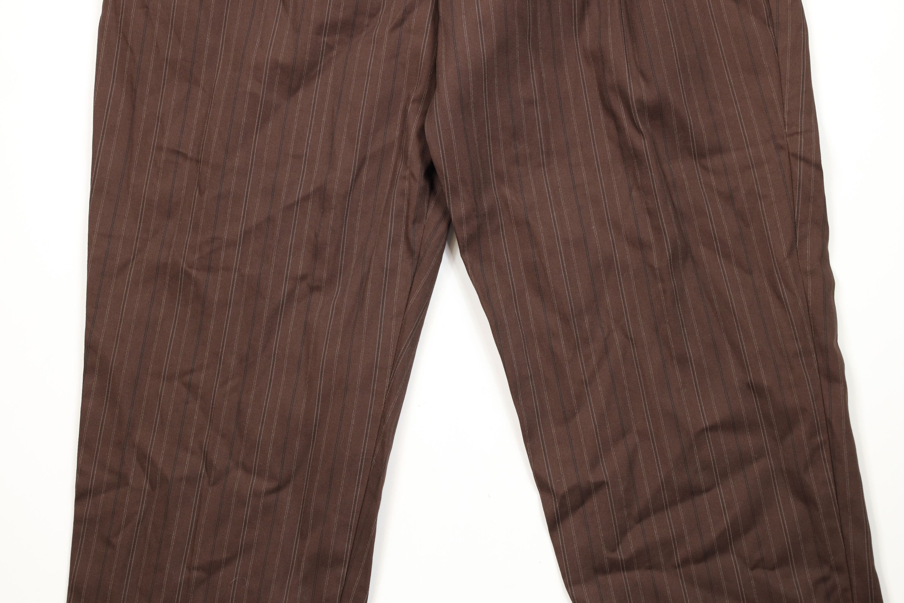 Vintage Vintage 90s Streetwear Striped High Waist Tapered Leg Pants Size 40" / US 18 - 3 Thumbnail