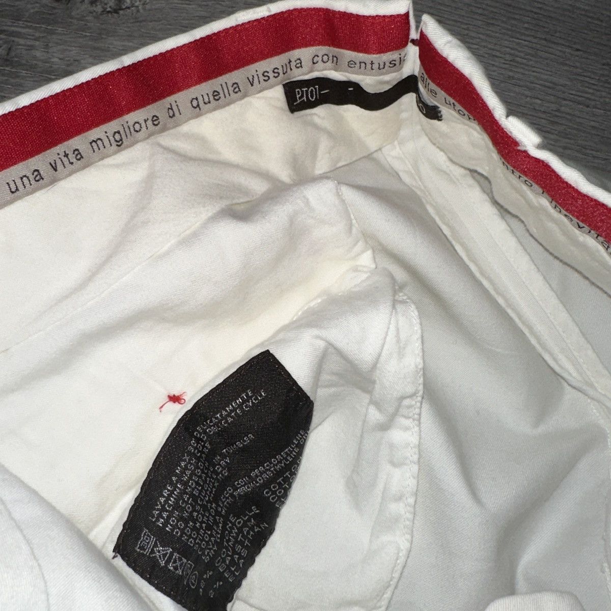 PT Torino Pt01 basic white straight pants Italy designer rare luxury Size US 34 / EU 50 - 8 Thumbnail