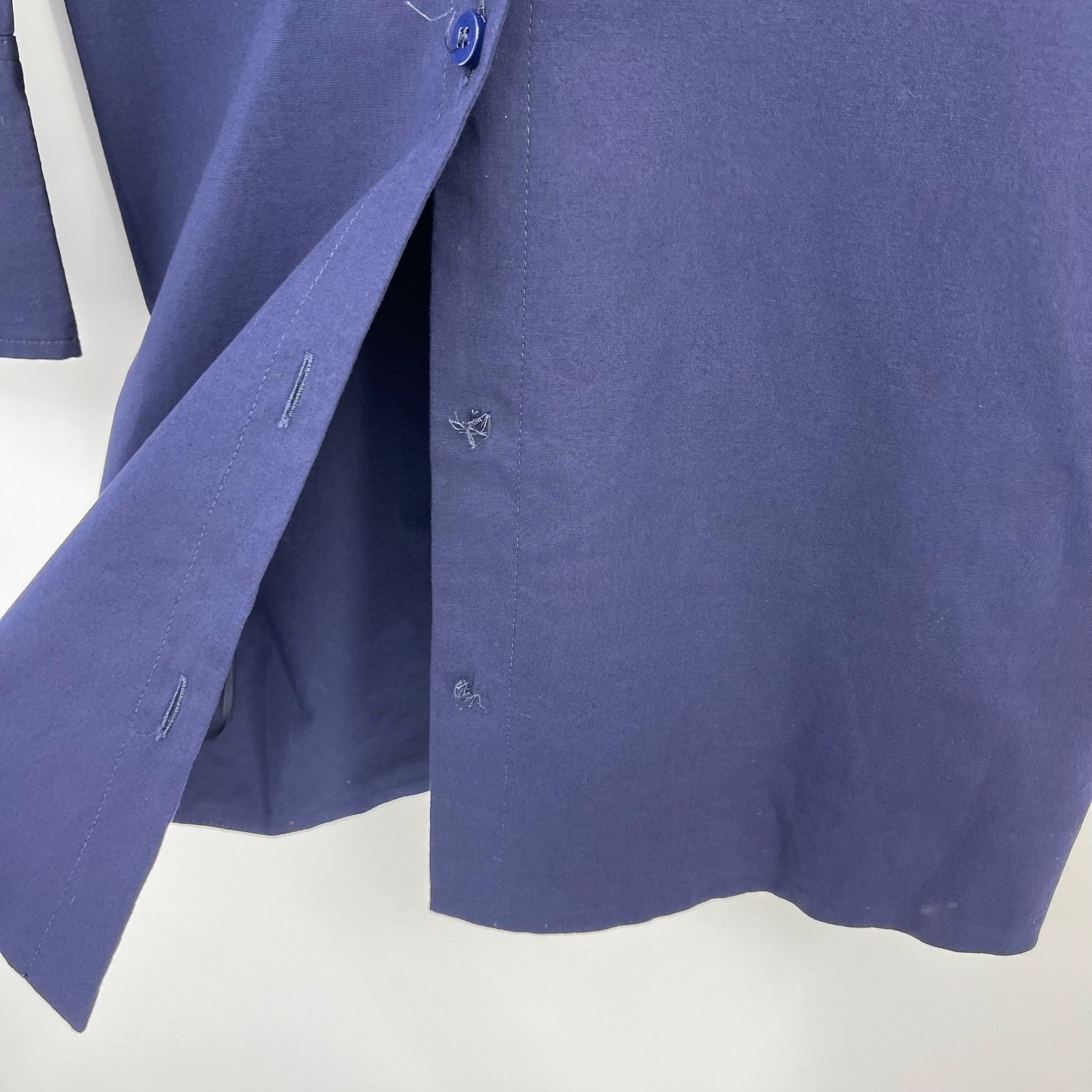 The Attico THE ATTICO | NWT Long Sleeve Shirt Dress in Navy Blue IT 38 Size XS / US 0-2 / IT 36-38 - 9 Thumbnail