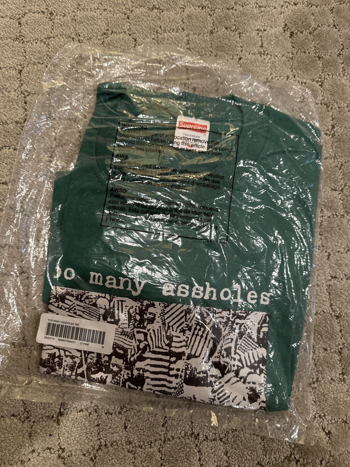 Supreme Supreme too may asshole tee Size US M / EU 48-50 / 2 - 1 Thumbnail