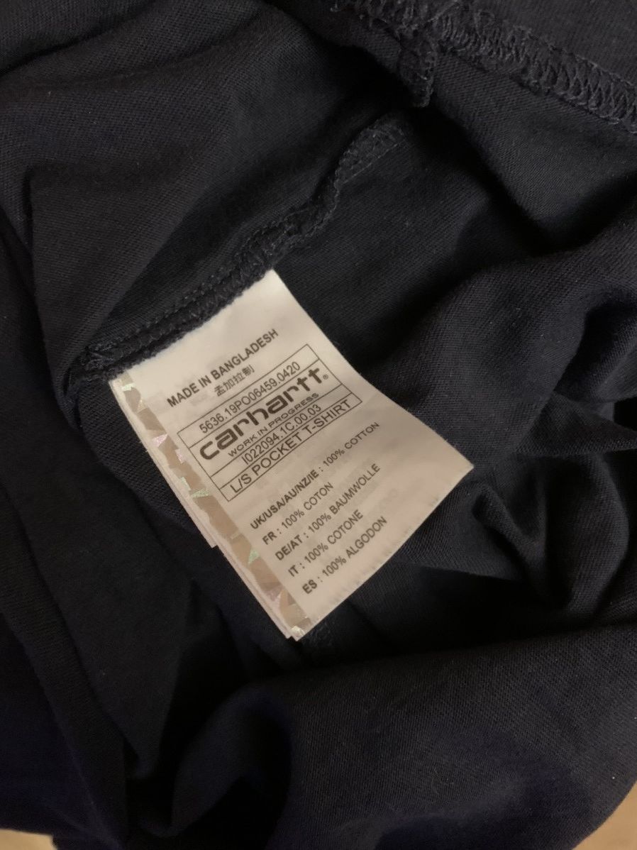 Carhartt Carhartt K126 Men's Long-Sleeve Pocket T-Shirt Blue Large Size US L / EU 52-54 / 3 - 8 Thumbnail