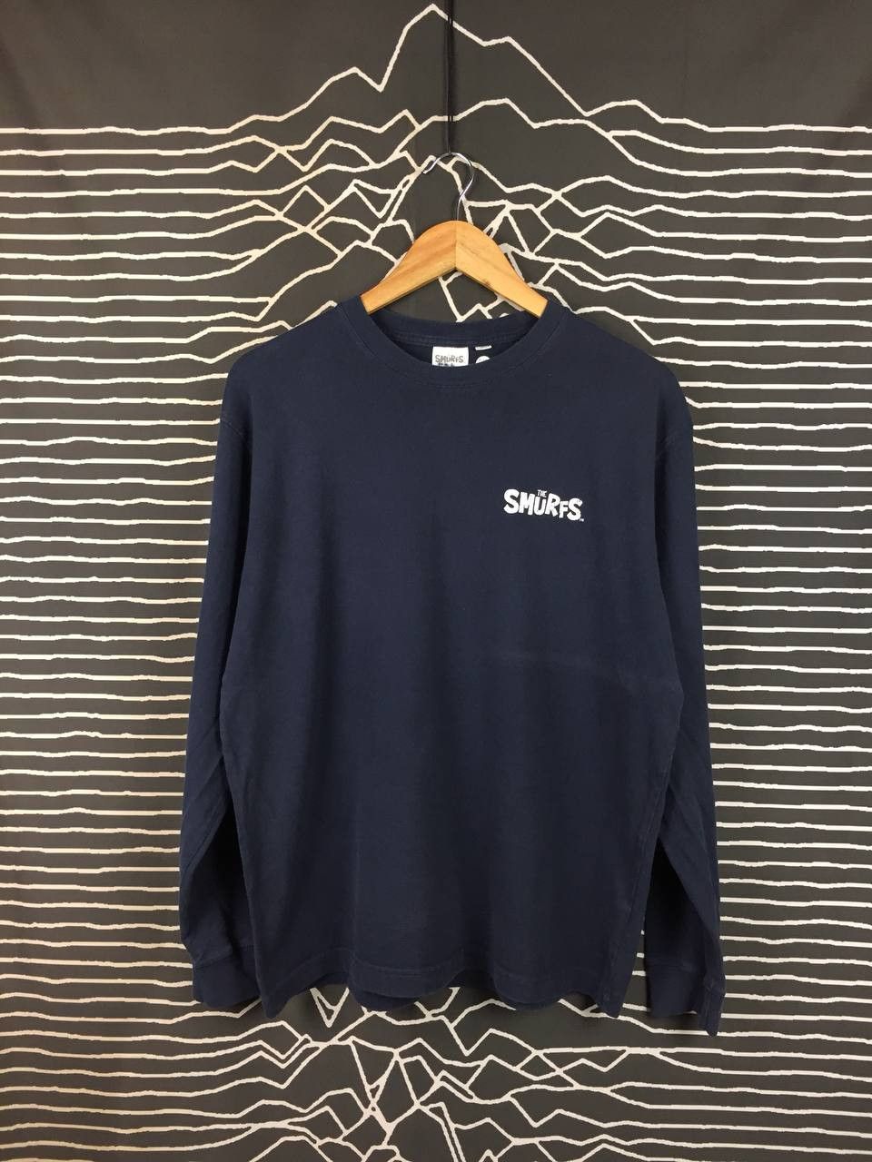 Vintage The Smurfs Ride The Wave Smurfs Beach Long Sleeve Tee Size US L / EU 52-54 / 3 - 4 Thumbnail