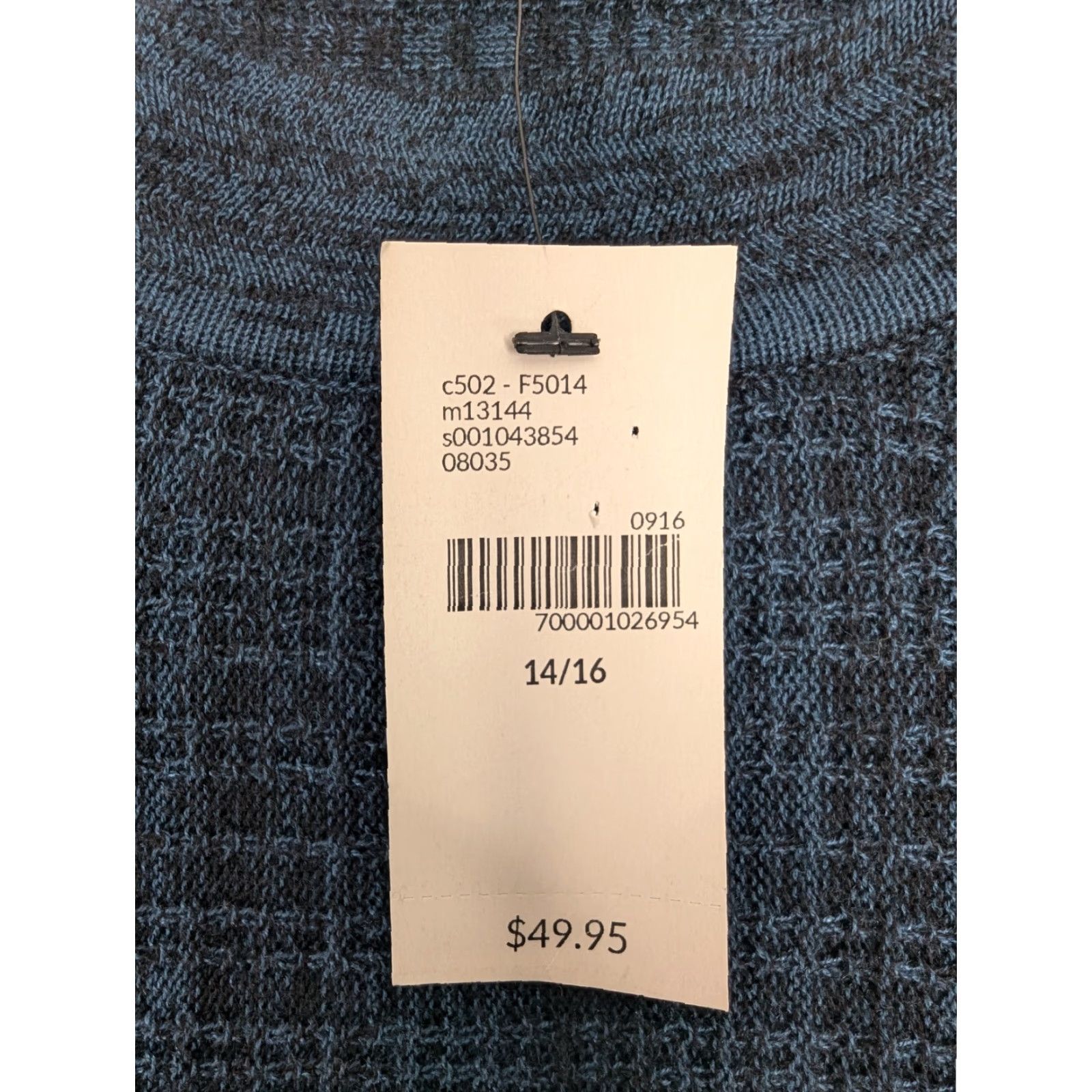 Vintage NWT Lane Bryant Sweater Womens 14/16 Darkwater Crew Long Sleeve Pullover Green Blue Knit Crew Neck Casual All Seasons Womens 14/16 Regular Size XL / US 12-14 / IT 48-50 - 7 Thumbnail