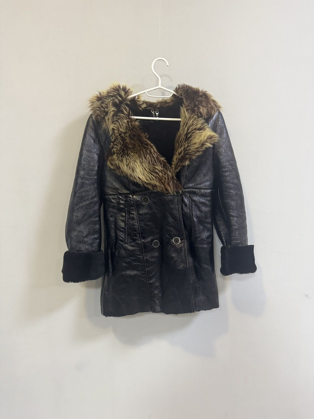 If Six Was Nine × Japanese Brand Y2K Jacket Eco Faux Leather Fur lgb Size S / US 4 / IT 40 - 1 Thumbnail