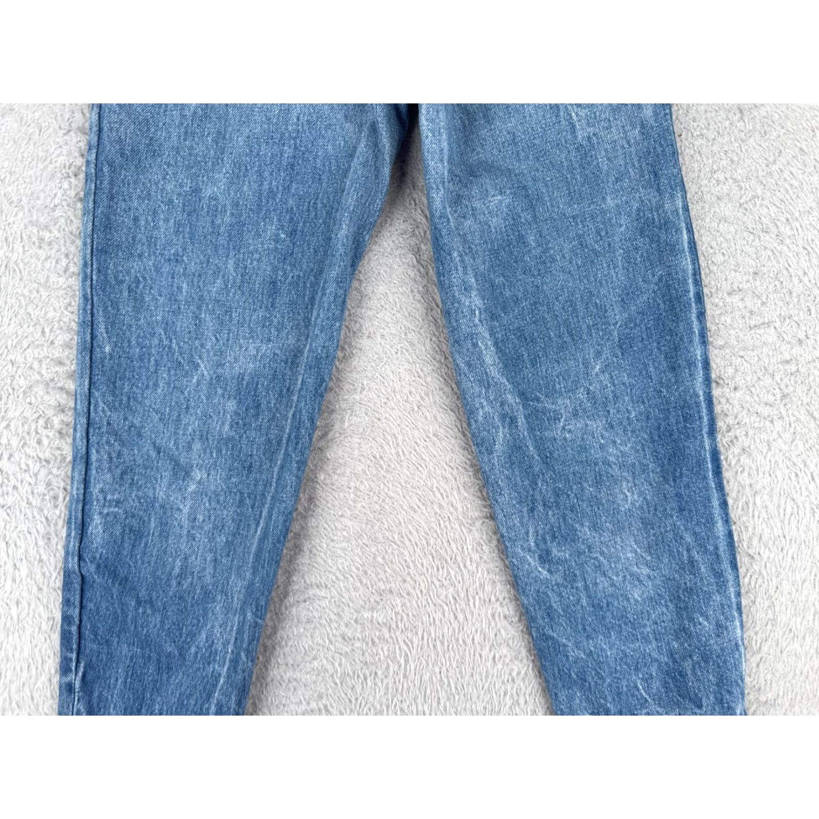 Guess VINTAGE GUESS Jeans Womens 20 Blue Denim Skinny Zip Ankle Mid Rise 20x26 Cotton Size 42" / US 20 - 3 Thumbnail