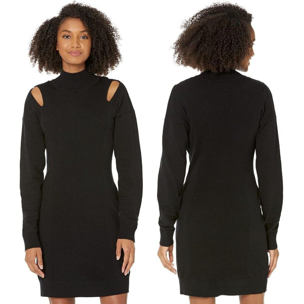 Other BCBGeneration Long Sleeve Mock Neck Shoulder Cut Out Black Size M / US 6-8 / IT 42-44 - 1 Thumbnail