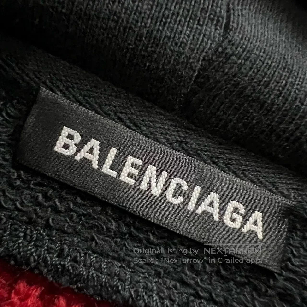 Balenciaga Balenciaga Red Knit Hoodie XS. Size XS / US 0-2 / IT 36-38 - 5 Thumbnail
