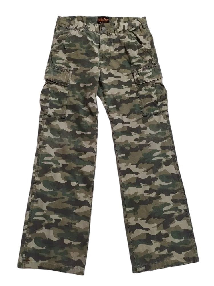 Japanese Brand Groovy Colours Camo Cargo Multipocket Tactical Pants Size US 29 - 1 Thumbnail