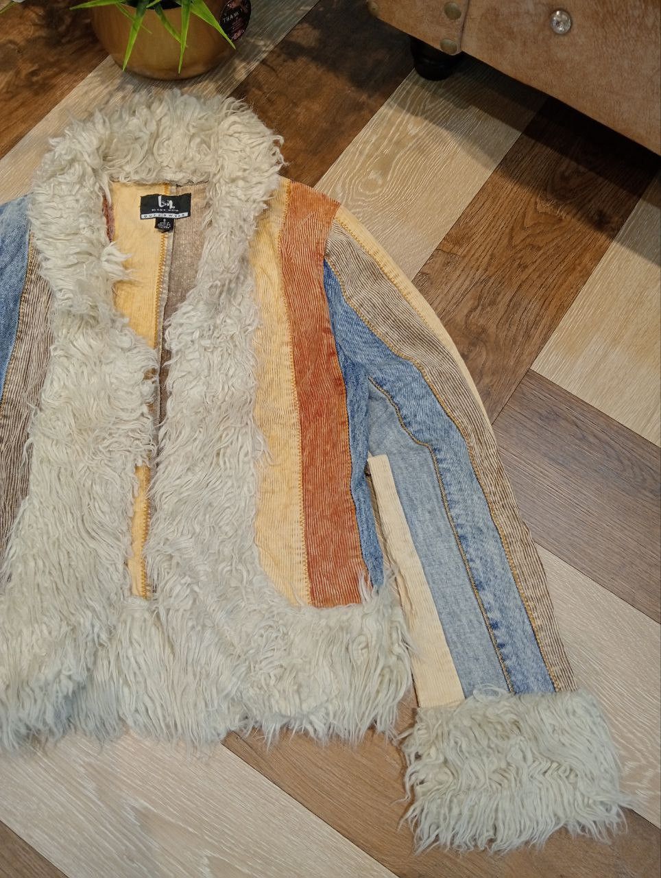 Japanese Brand BLANC NOIR PATCHWORK FUR JACKET Size S / US 4 / IT 40 - 2 Thumbnail