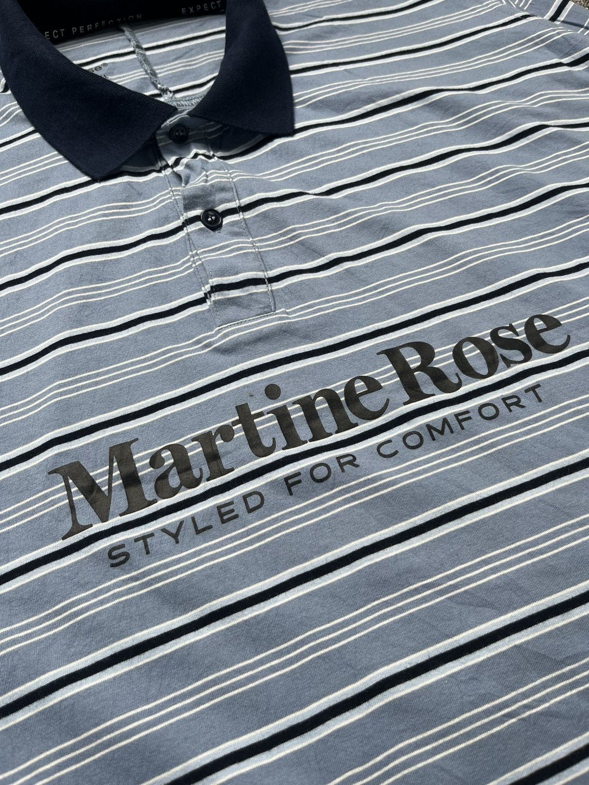 Martine Rose Pulled neck striped LS polo shirt Size US L / EU 52-54 / 3 - 5 Thumbnail