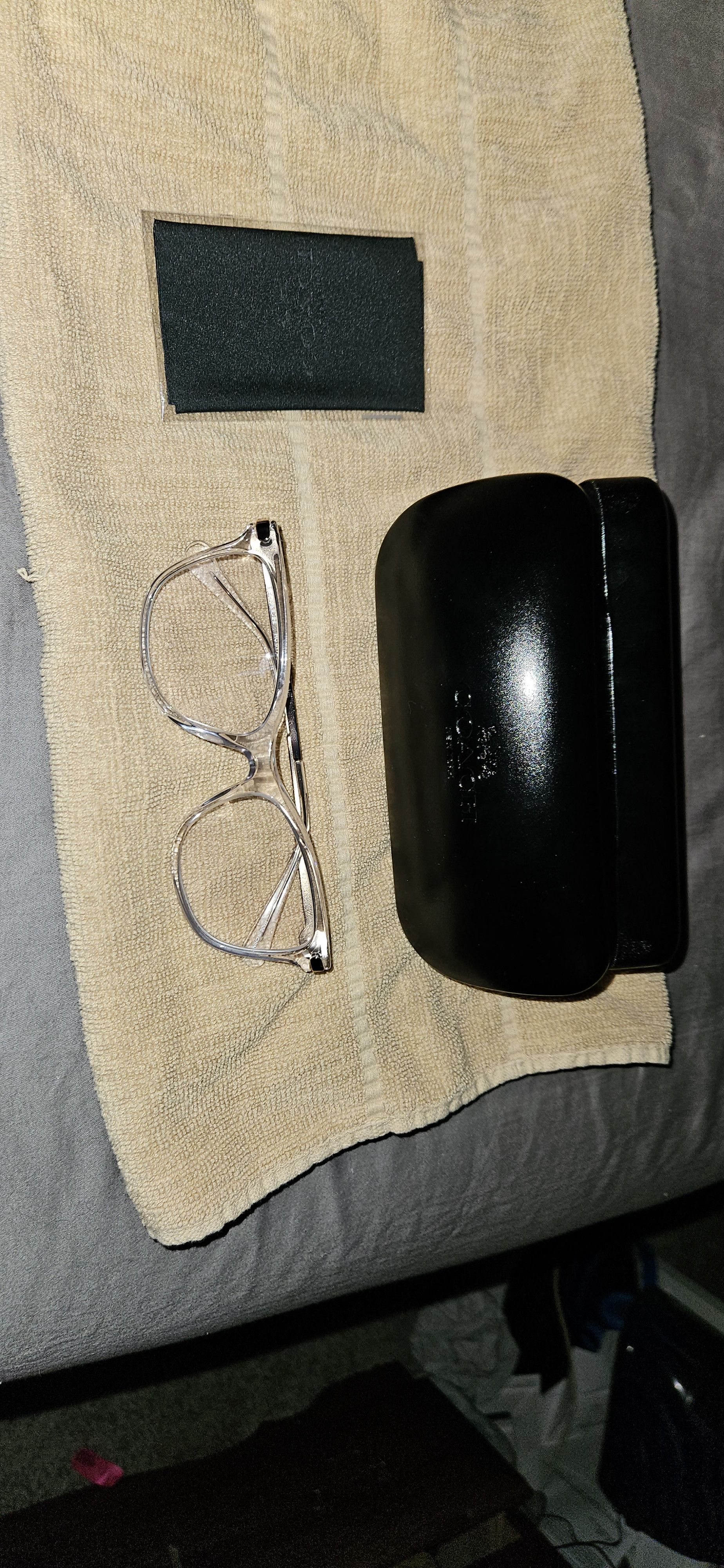 image of Coach Eye Glasses in Clear Grey, Women's