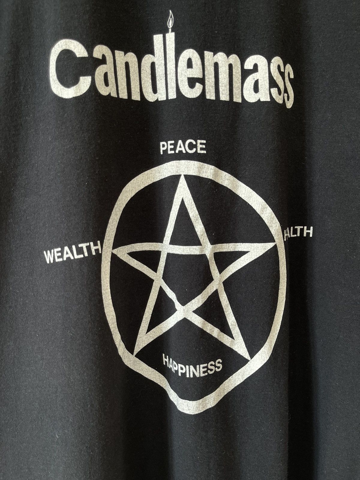 Band Tees 80s Candlemass Pentagram Vintage Doom Metal Band T-shirt Size US XL / EU 56 / 4 - 4 Thumbnail