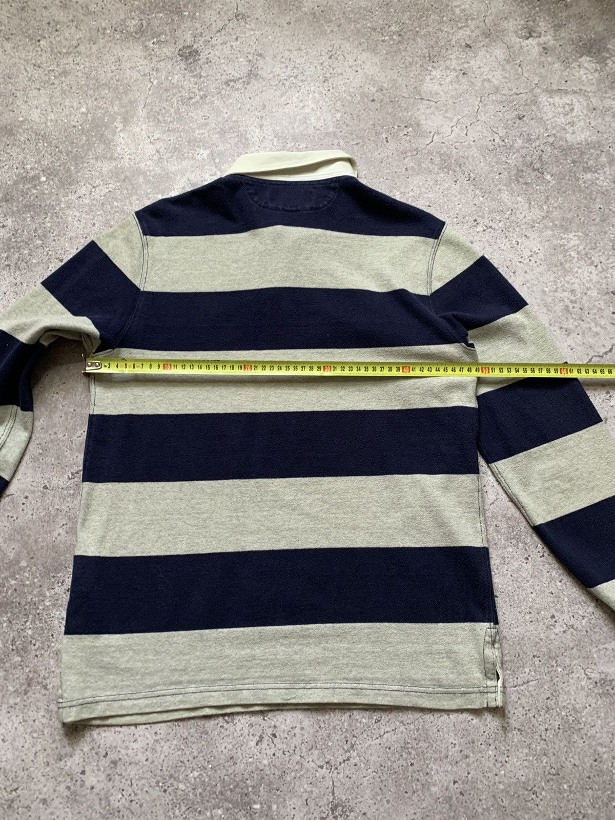 Polo Ralph Lauren × Rugby Ralph Lauren × Vintage Vintage Polo Ralph Lauren Stripped Blue Rugby Size US S / EU 44-46 / 1 - 5 Thumbnail