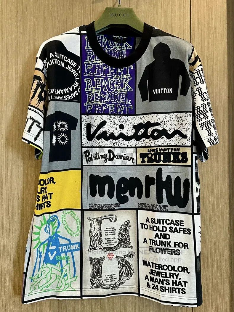Louis Vuitton Louis Vuitton Explosive illustration half-sleeve T-shirt Size US M / EU 48-50 / 2 - 1 Thumbnail