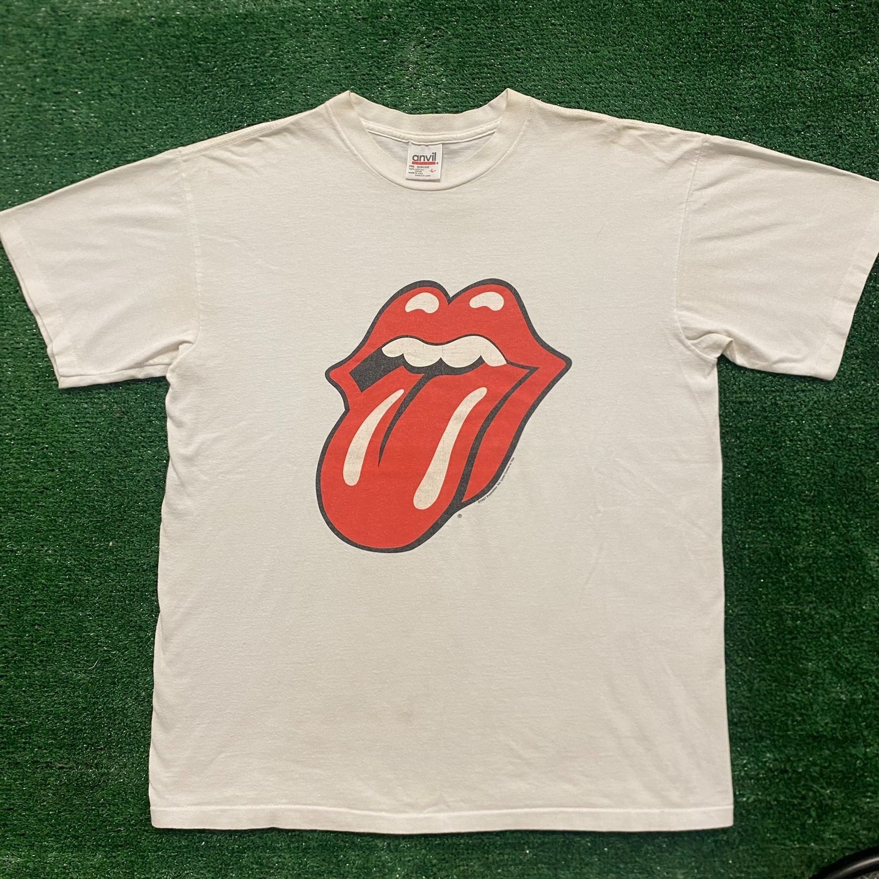 Band Tees Vintage 90s Rolling Stones Lips Single Stitch Rock Band Tee Size US L / EU 52-54 / 3 - 1 Thumbnail