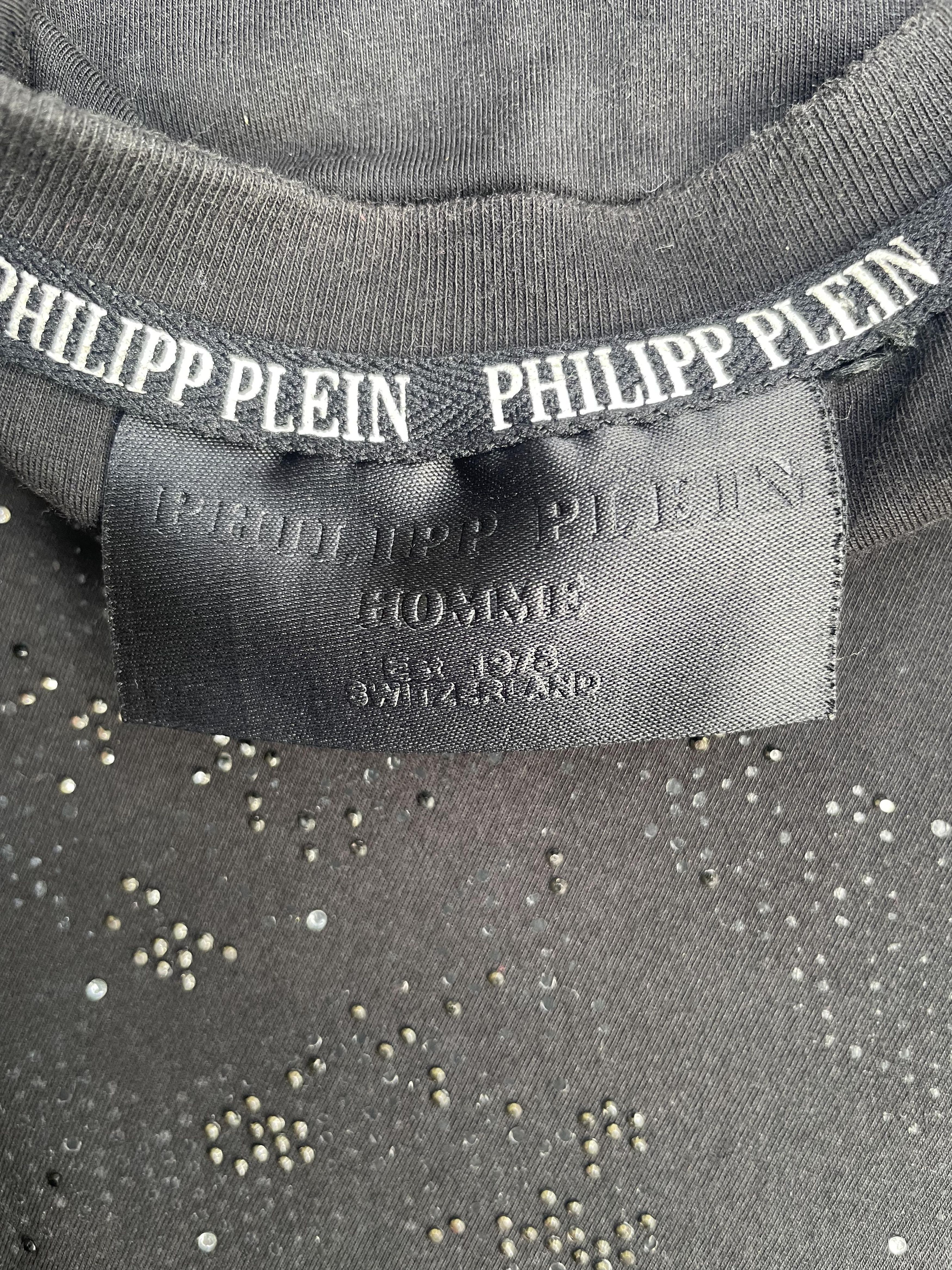 Designer Philipp Plein Skull Beads Design Tshirt Size US L / EU 52-54 / 3 - 6 Thumbnail