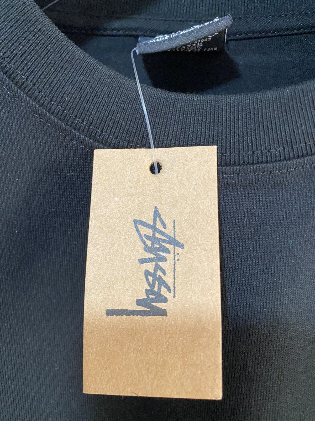 Stussy Stüssy Plus Size M black print T-shirt, new with tag Size US M / EU 48-50 / 2 - 2 Thumbnail