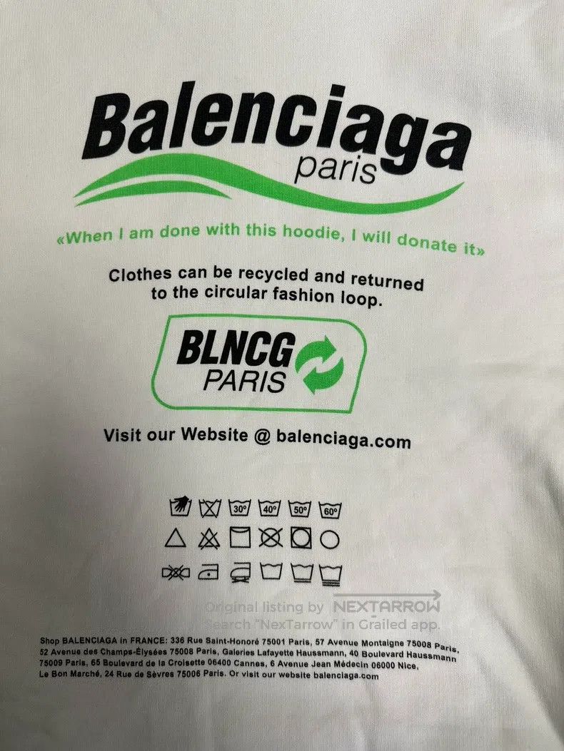 Balenciaga Balenciaga Logo Letter Printed Sweatshirt Size US XXS / EU 40 - 3 Thumbnail