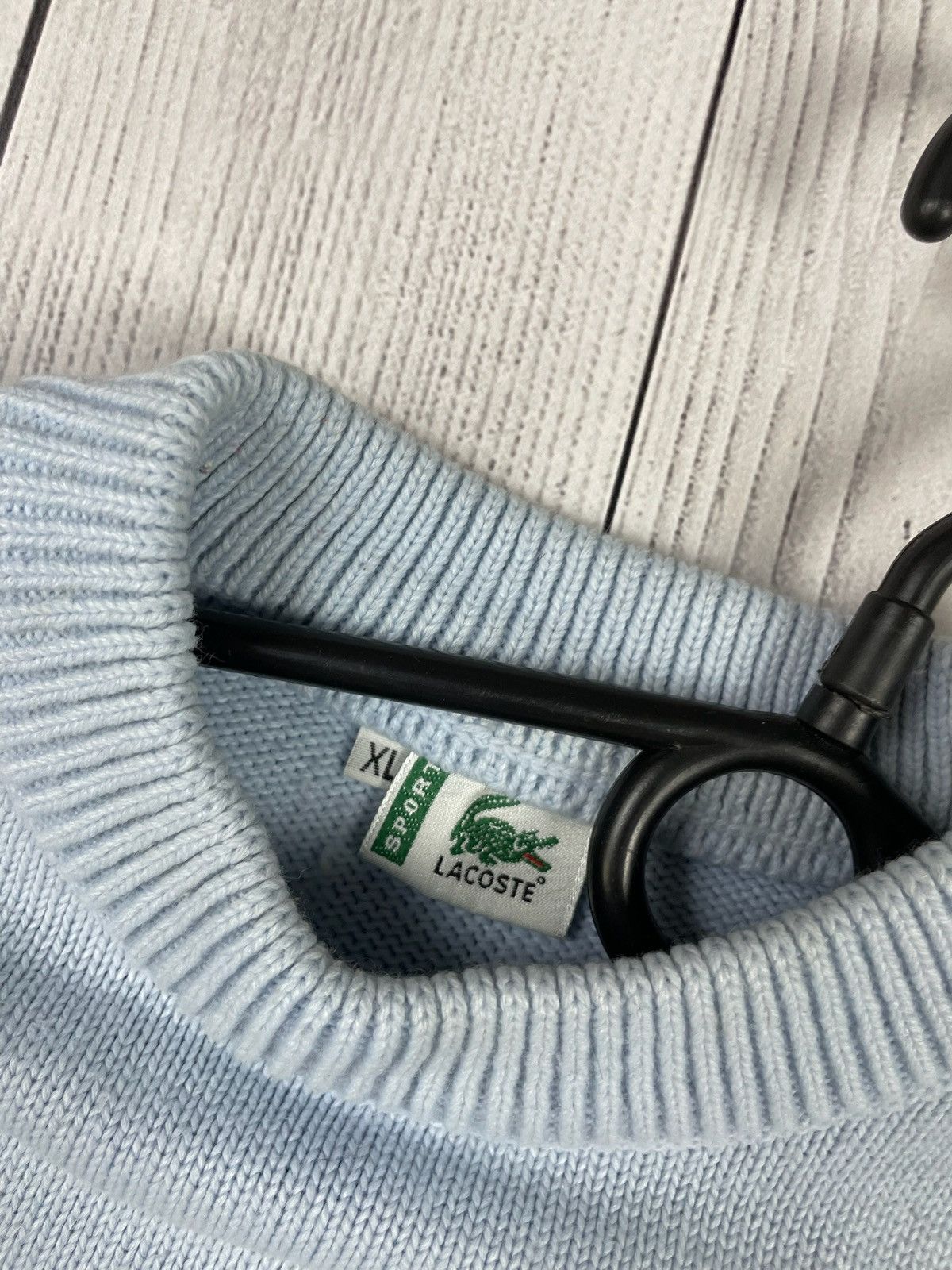 Lacoste Vintage Lacoste Sweater size L logo blue Size US L / EU 52-54 / 3 - 3 Thumbnail