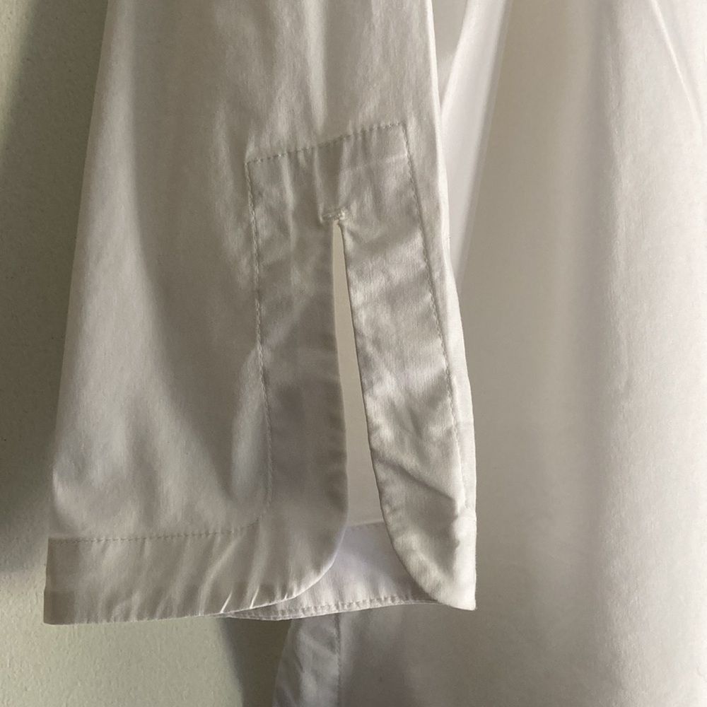 Eileen Fisher J. Jill XL Petite White Cotton Tunic Shirt XLP Size XL / US 12-14 / IT 48-50 - 11 Thumbnail