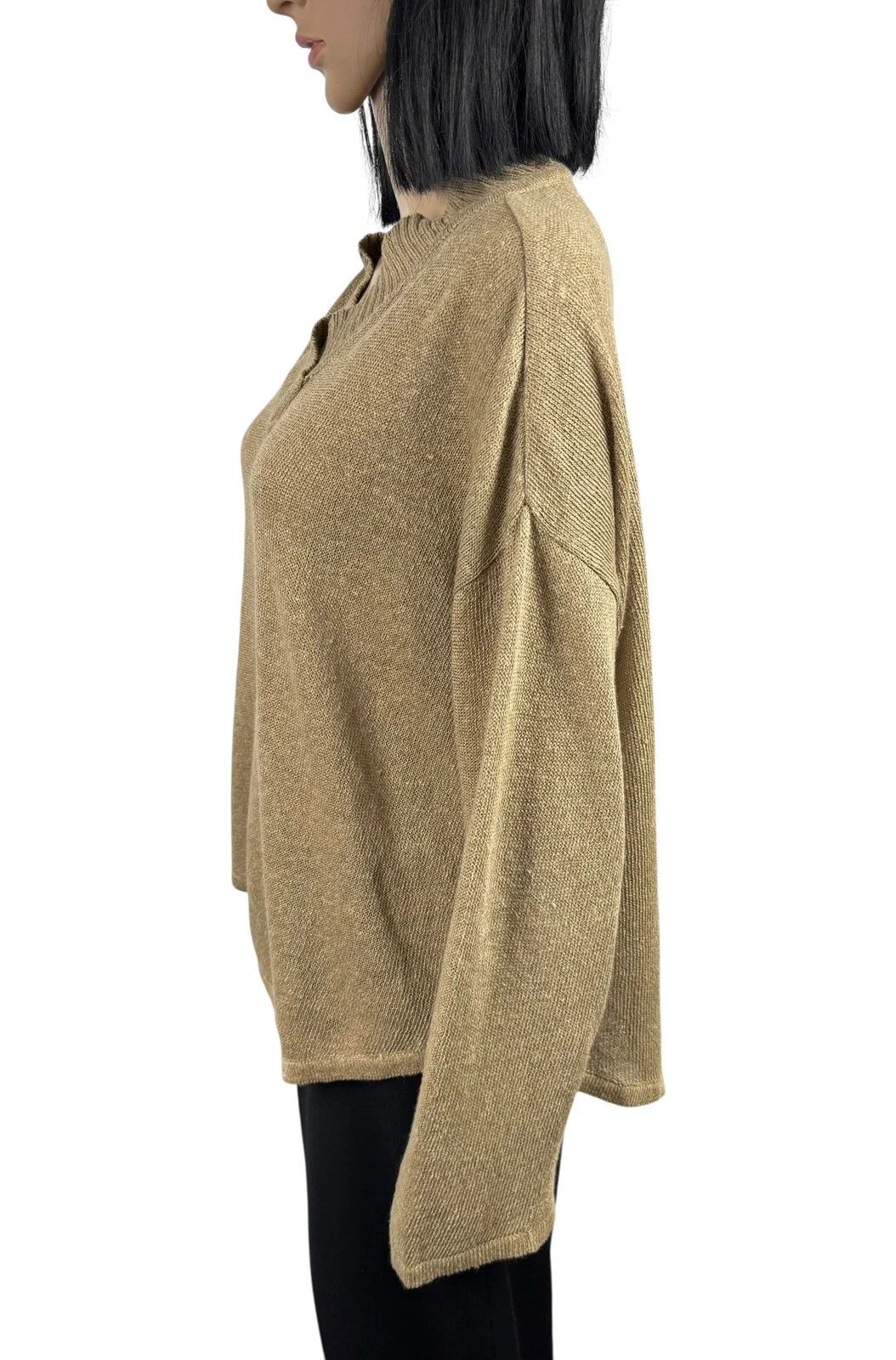 Ivan Grundahl Ivan Grundahl Linen Knit V-Neck Jumper size L Size L / US 10 / IT 46 - 6 Thumbnail