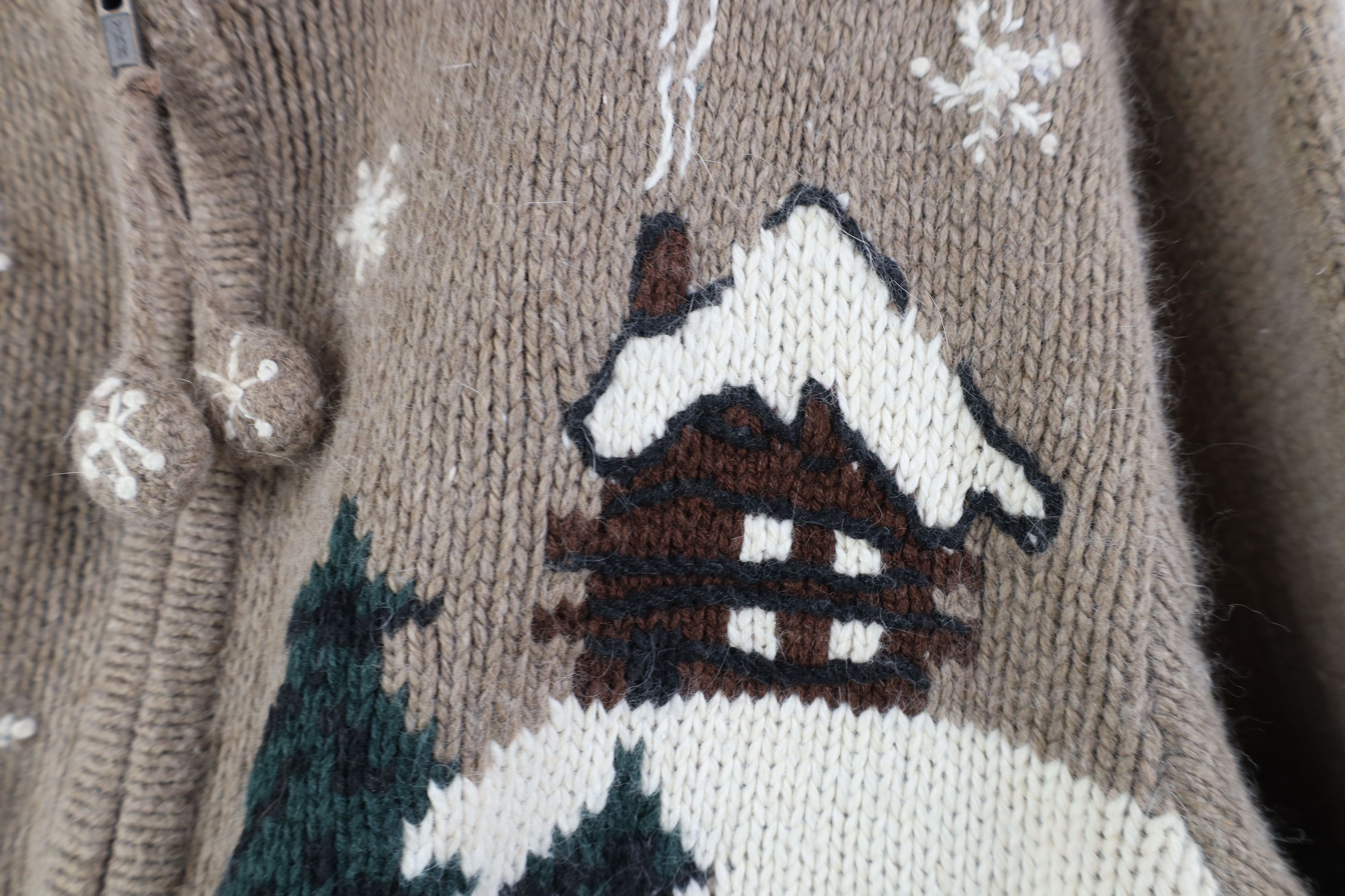 Vintage Vintage 90s Streetwear Christmas Cabin Zip Cardigan Sweater Size M / US 6-8 / IT 42-44 - 8 Thumbnail