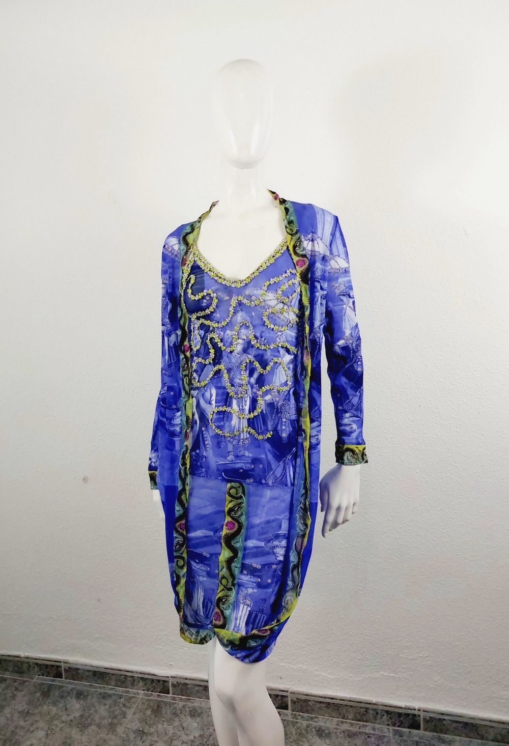Jean Paul Gaultier Jean Paul Gaultier Oriental Bath Floral Wedding Gown Dress Size ONE SIZE - 4 Thumbnail