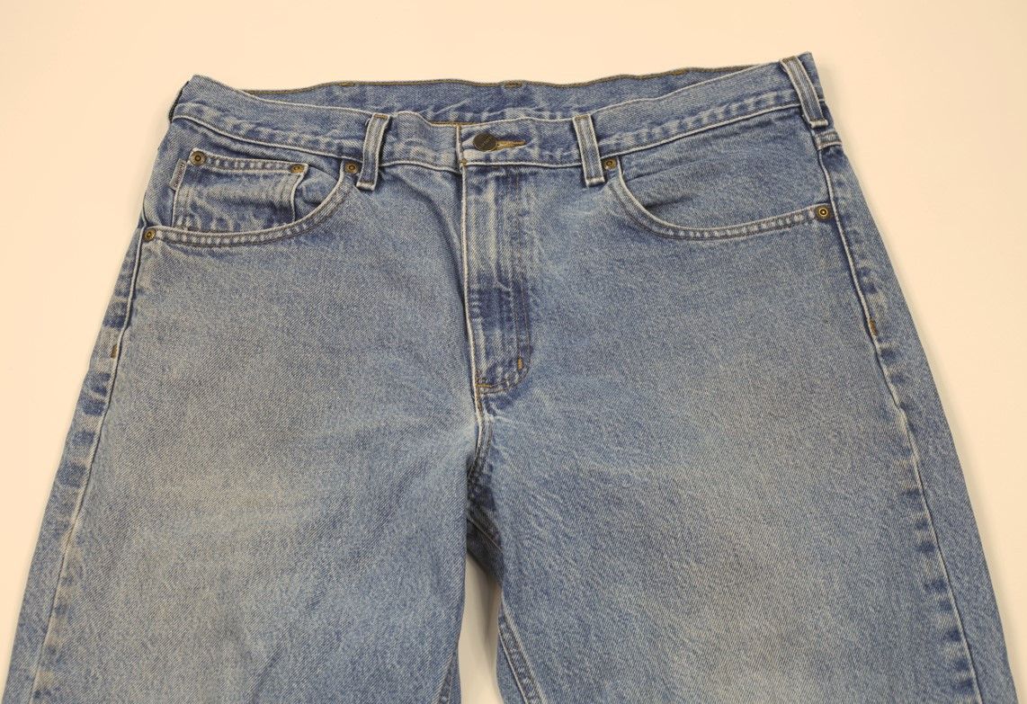 Carhartt × Vintage Vintage Y2K Carhartt Spell Out Relaxed Fit Denim Jeans Blue Size US 36 / EU 52 - 2 Thumbnail