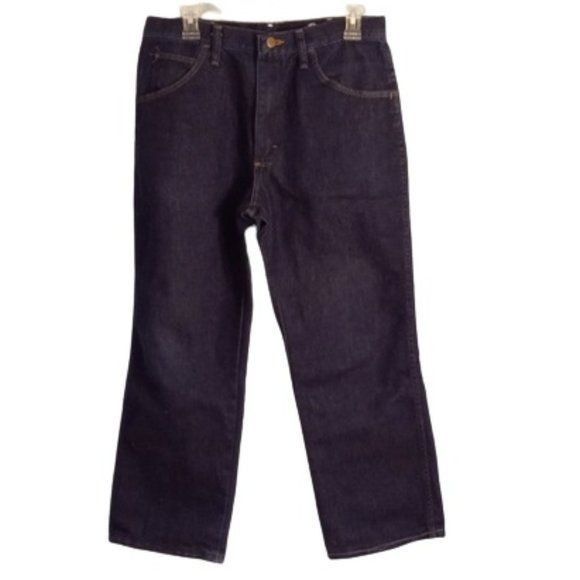 Wrangler Wrangler 32 x 27 Jeans Rugged Wear Mens Dark Blue Denim Alte Size US 32 / EU 48 - 1 Thumbnail