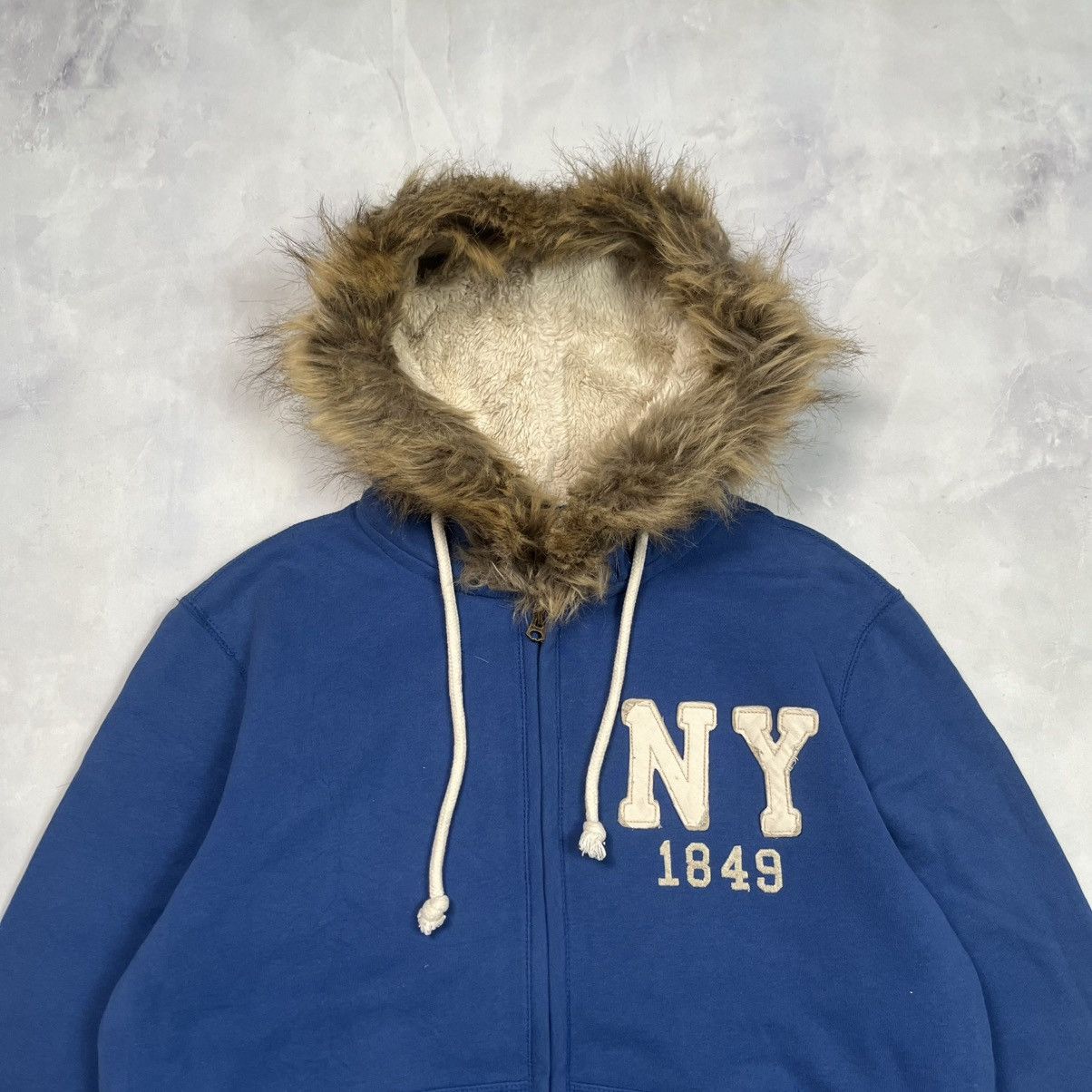 Le Grande Bleu (L.G.B.) WHO A.U California N.Y Faux Fur Zip Up Hoodie Size US M / EU 48-50 / 2 - 3 Thumbnail