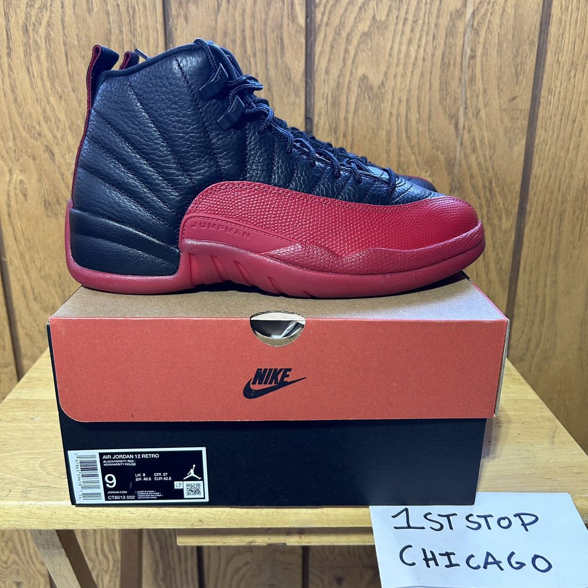 Designer × Jordan Brand × Nike Nike Air Jordan 12 Retro Flu Game 2025 Men’s 9 Authentic NEW Size US 9 / EU 42 - 1 Thumbnail