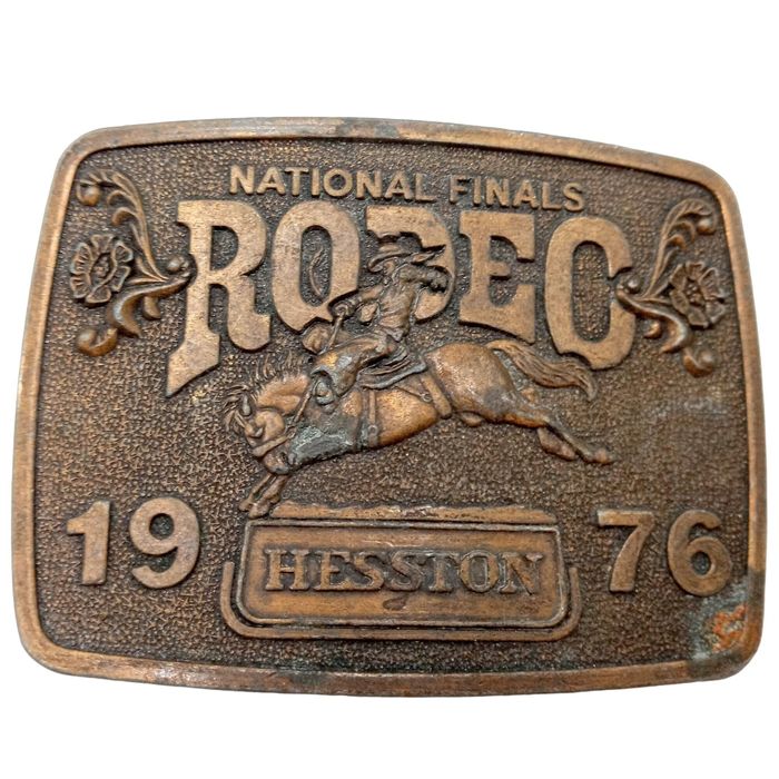 Vintage 1976 NFR Rodeo Buckle Saddle Bronc Cowboy National Finals | Grailed