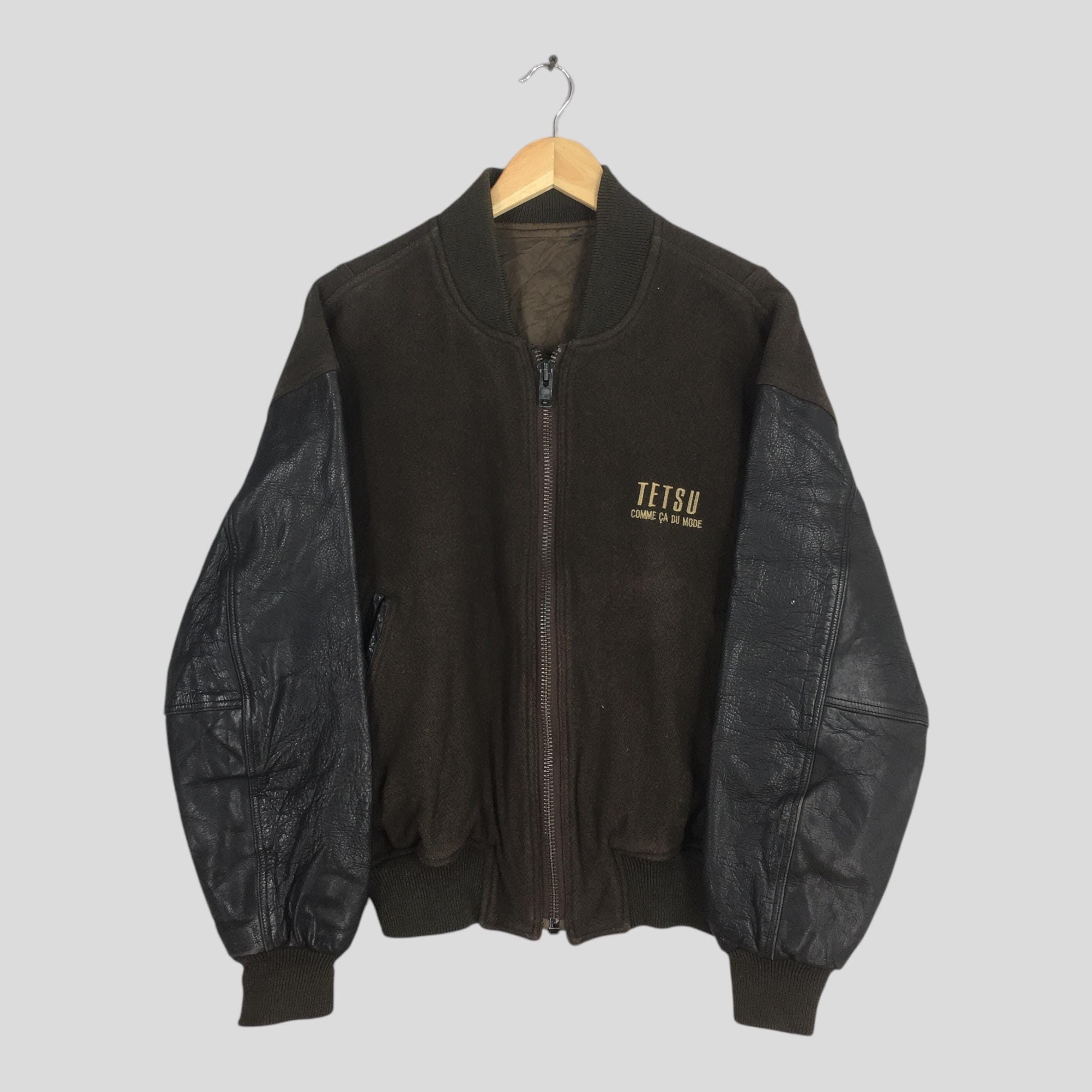 Japanese Brand Vintage 80s Tetsu Comme Ca Du Mode Wool Varsity Jacket Large Size US L / EU 52-54 / 3 - 1 Thumbnail