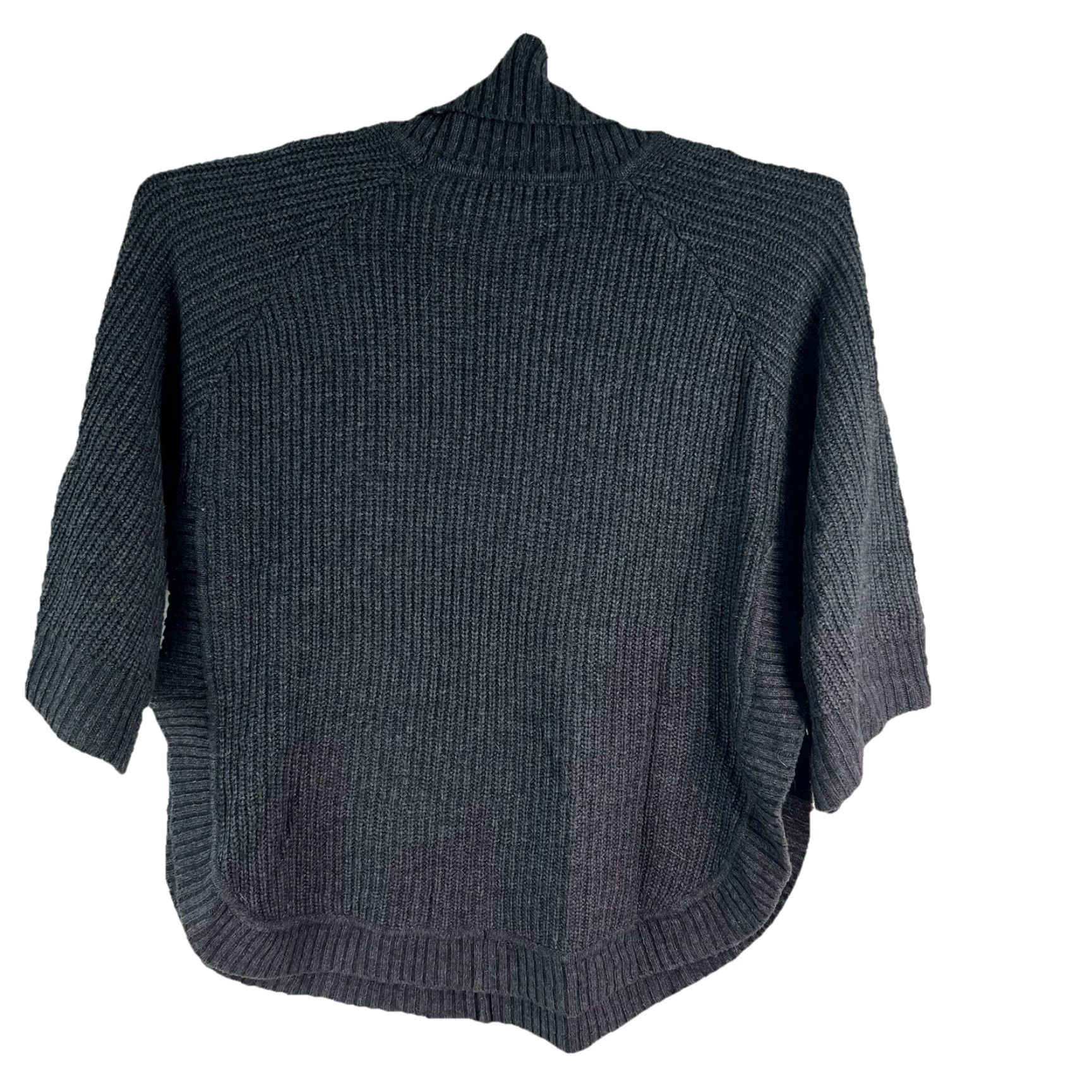 Ugg UGG Turyle-Neck Poncho Pullover Wool Blend Sweater Women’s Size L Grey Size L / US 10 / IT 46 - 5 Thumbnail