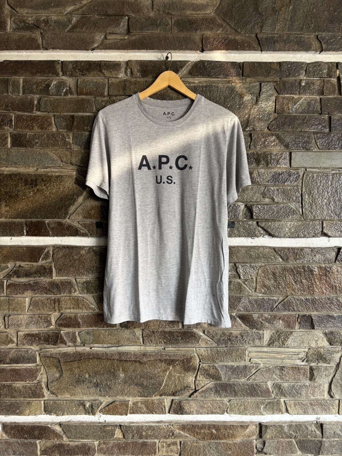A.P.C. APC US Logo Tee #luxury #vintage #steal #designer Size US L / EU 52-54 / 3 - 1 Thumbnail