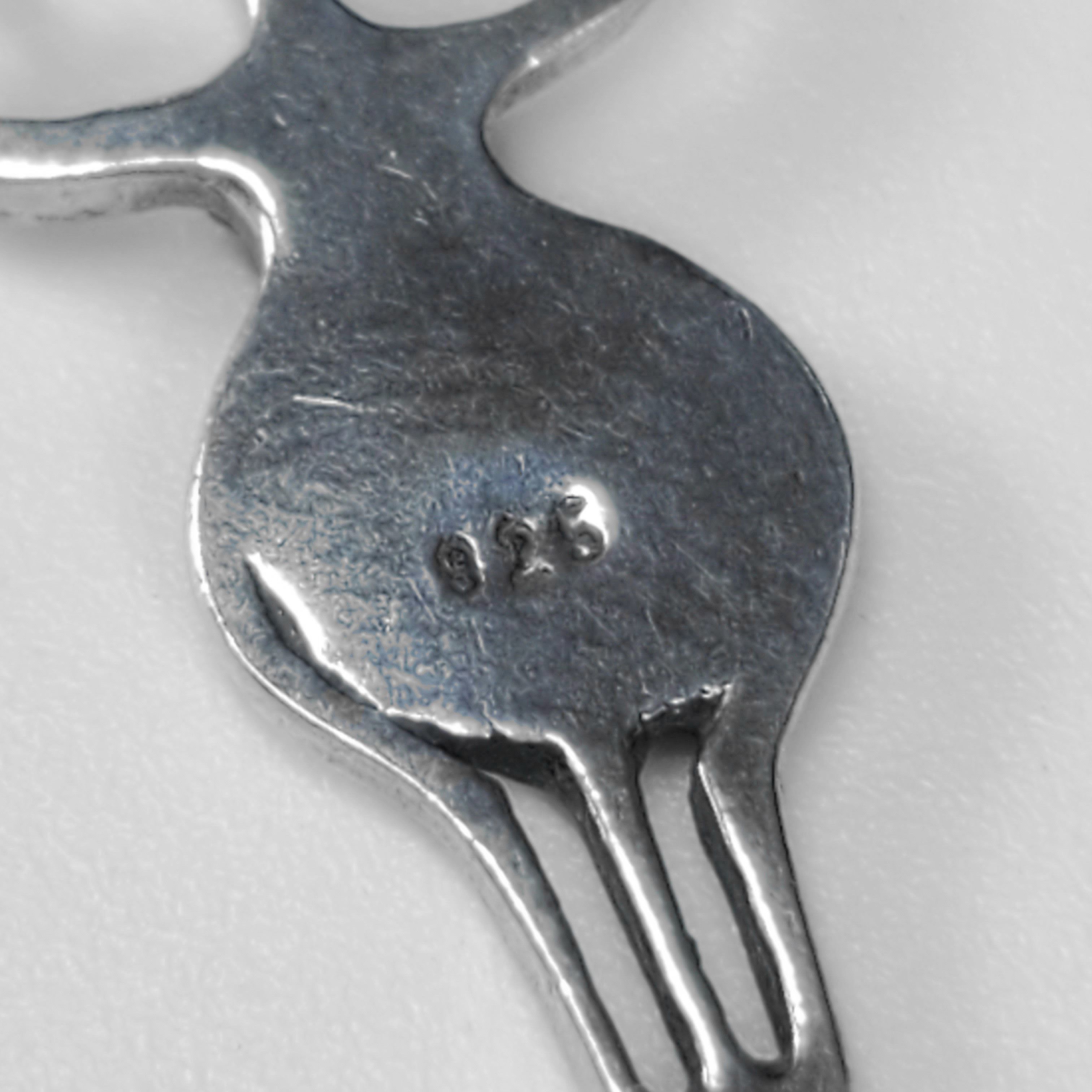Other Fertility 1" Charm 925 Sterling Silver Feminine Energy Mom Size ONE SIZE - 8 Thumbnail