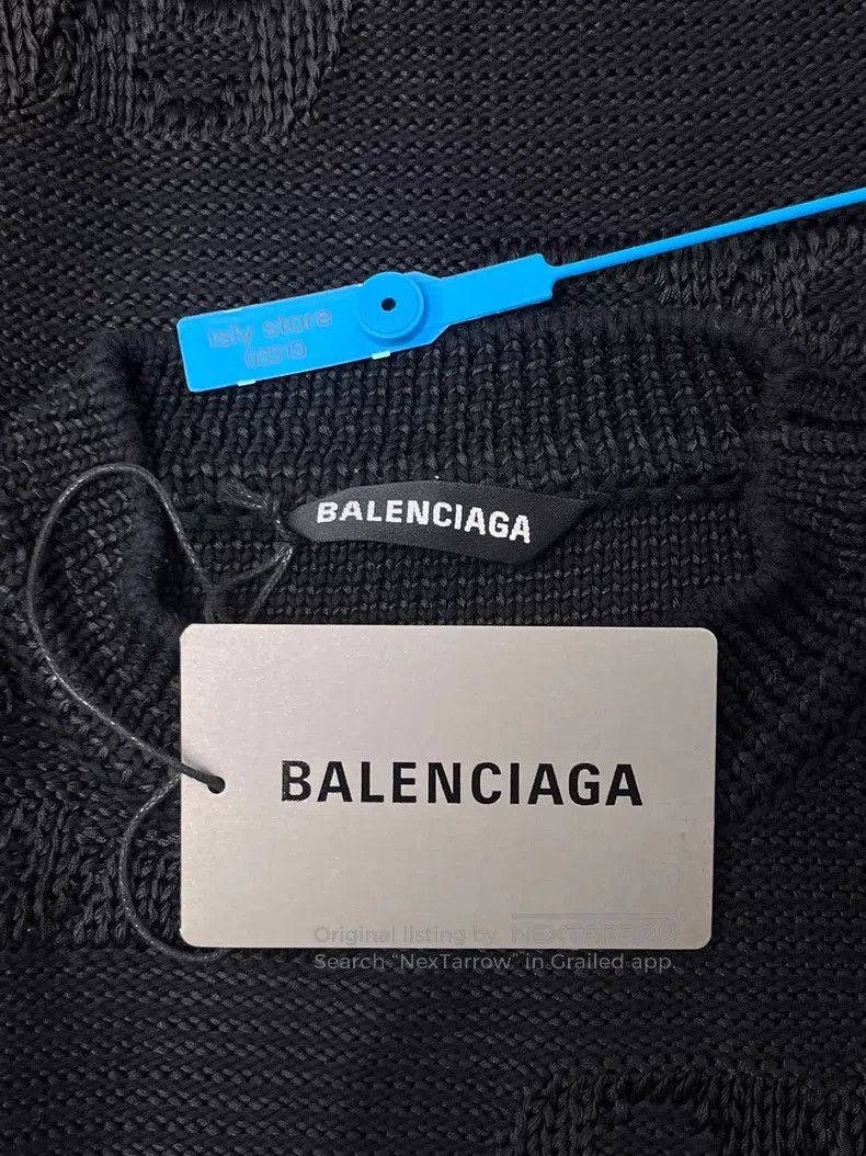 Balenciaga Balenciaga Jacquard Crew Neck Knit Sweater Size US XS / EU 42 / 0 - 5 Thumbnail