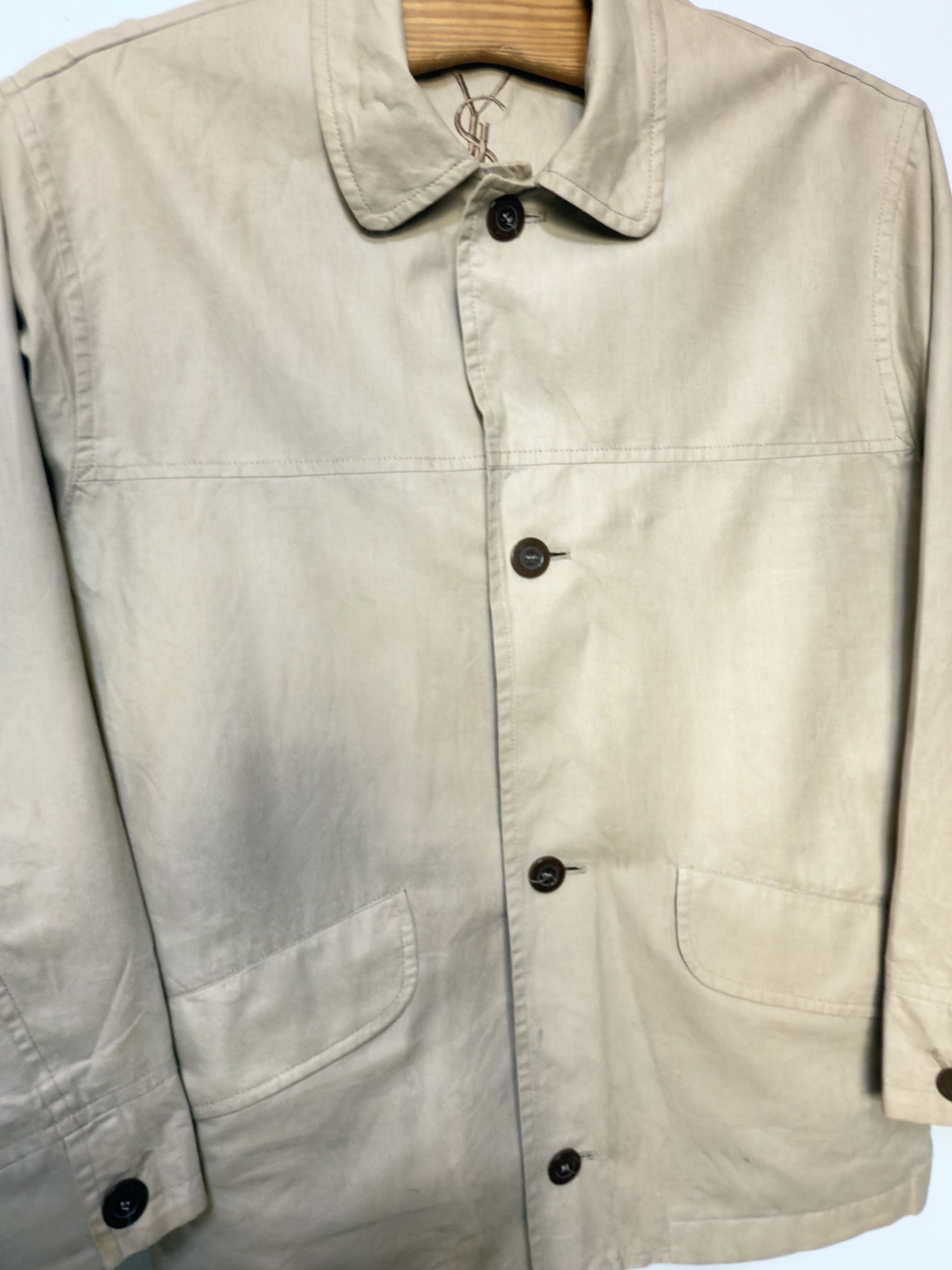 Yves Saint Laurent 🔥 Linen blazer waxed Yves Saint Laurent light jacket M/L Size US L / EU 52-54 / 3 - 4 Thumbnail