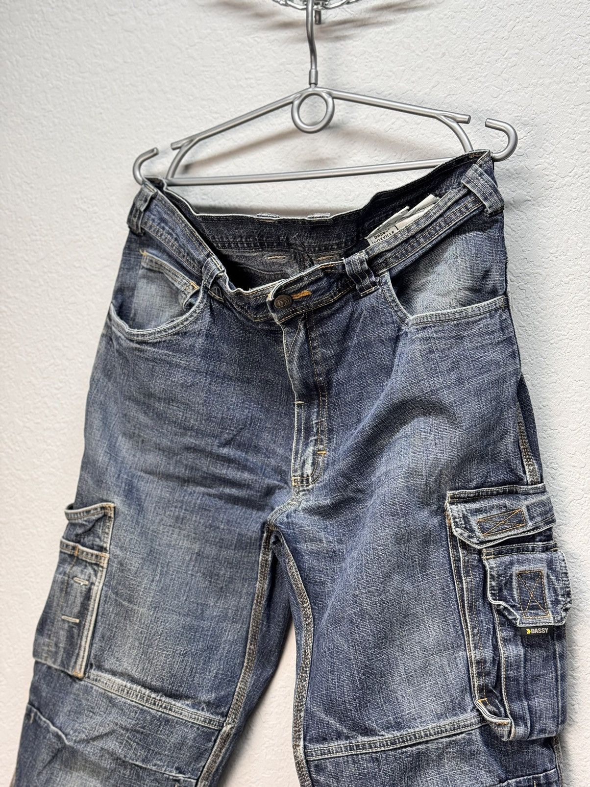 If Six Was Nine × Japanese Brand × Yohji Yamamoto VTG Yohji Yamamoto Junya Watanabe Style Bondage Cargo Pants Size US 32 / EU 48 - 7 Thumbnail